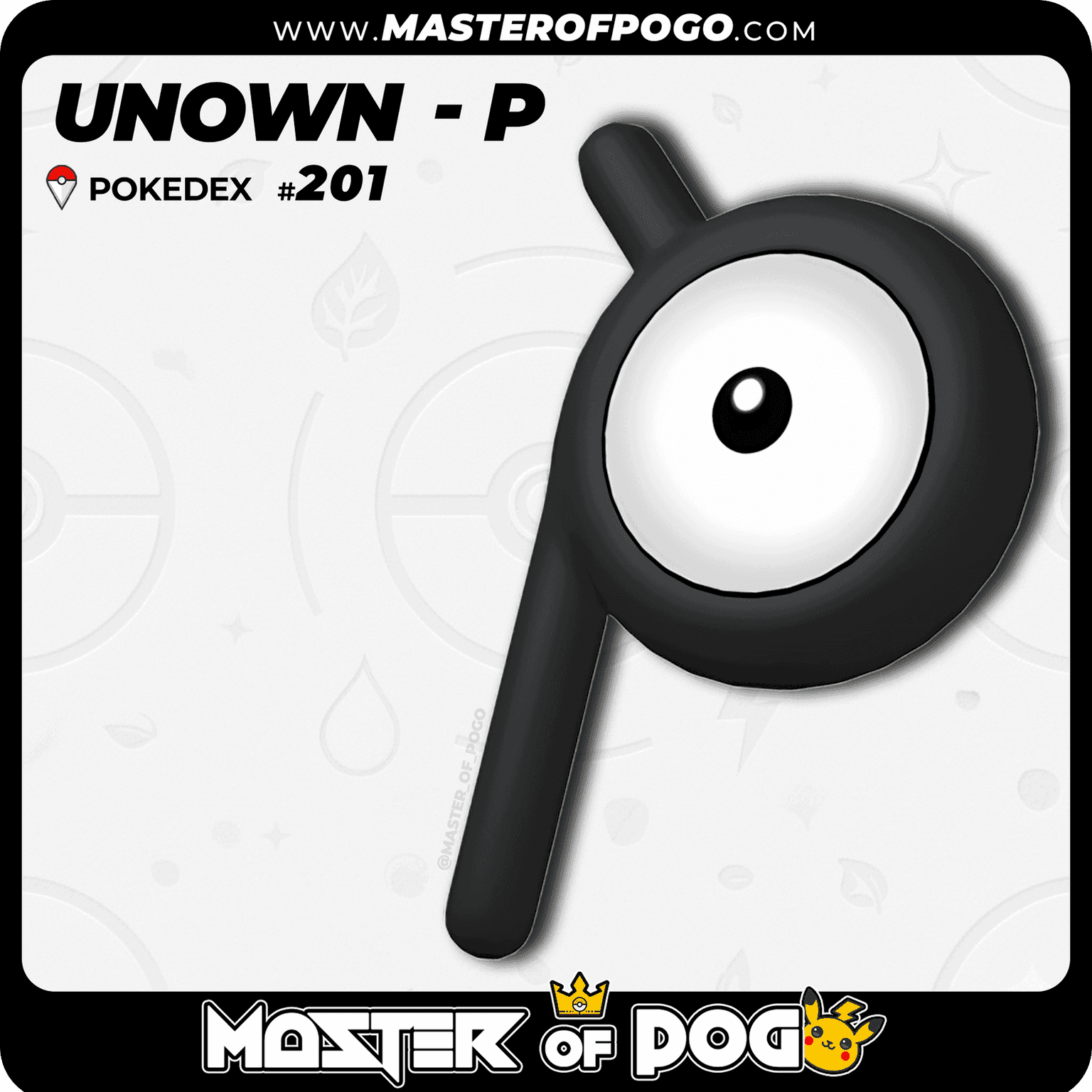 #201 - UNOWN · P
