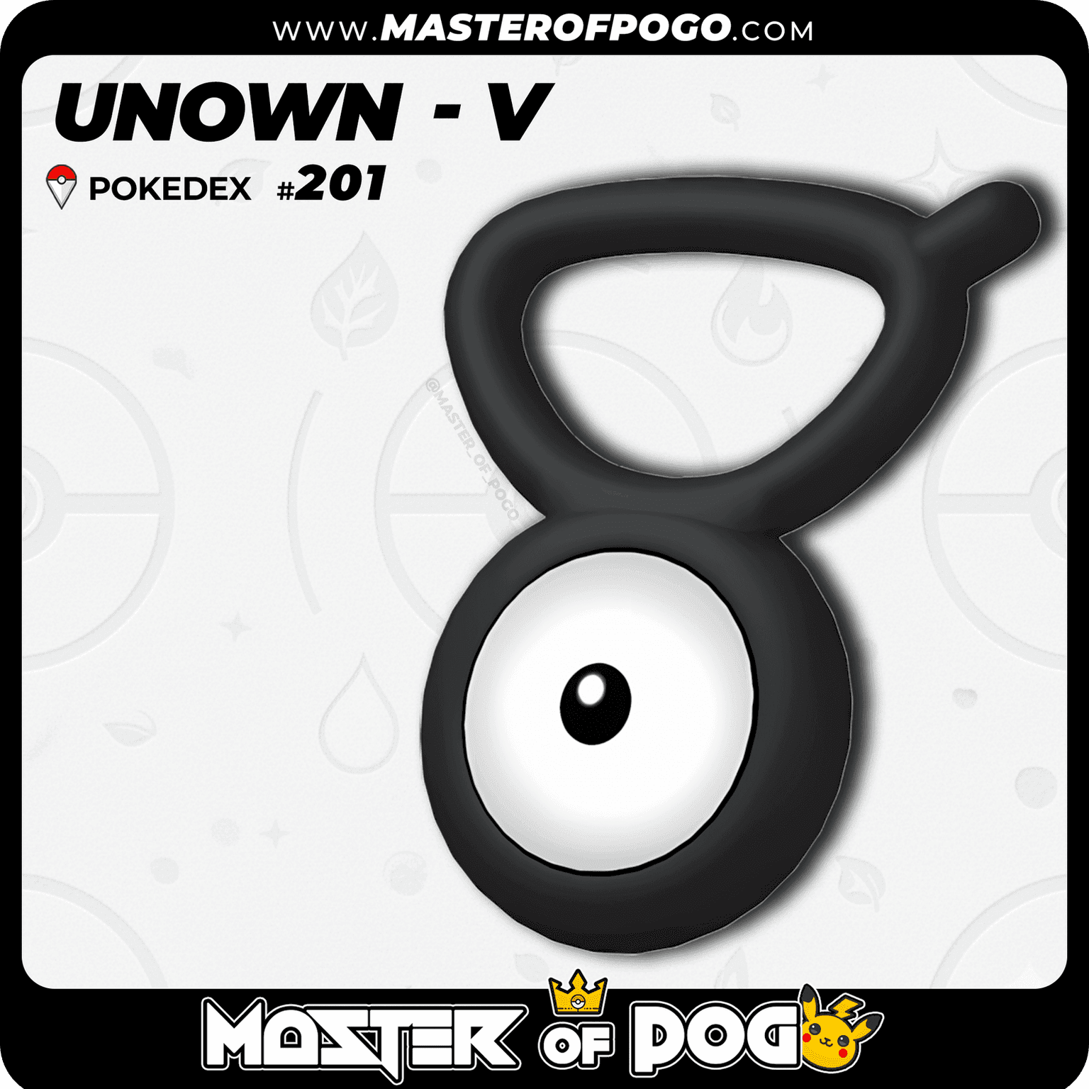 #201 - UNOWN · V