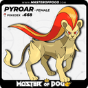 #668 -Female PYROAR
