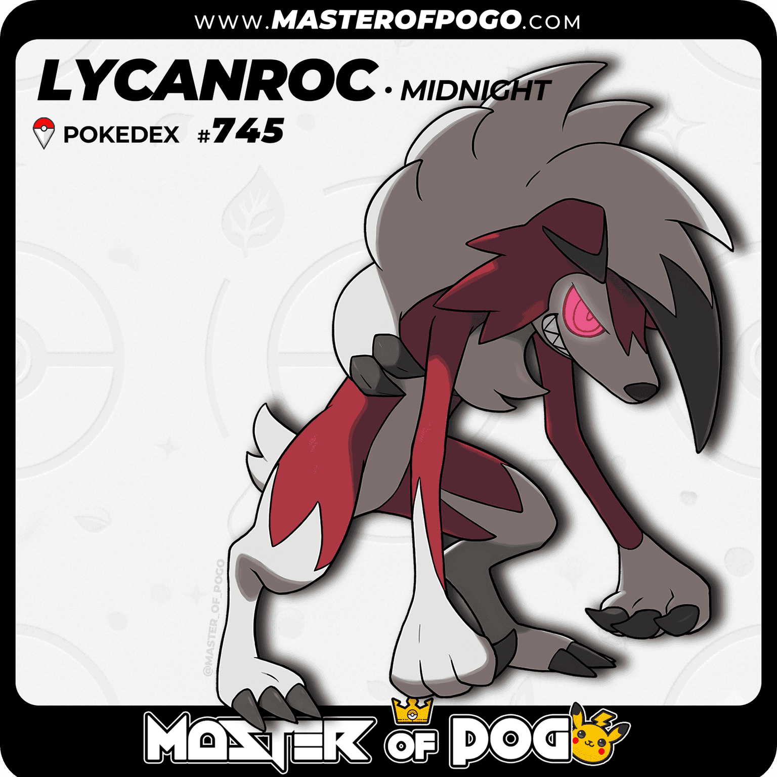 #745 - Midnight LYCANROC