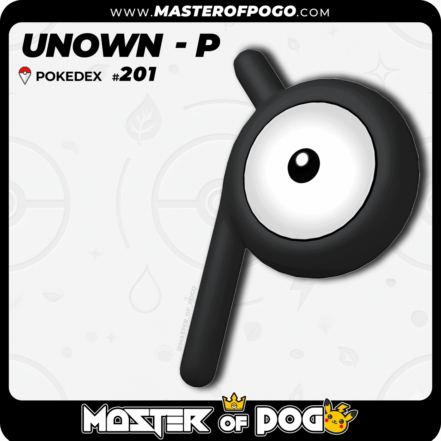 #201 - UNOWN · P