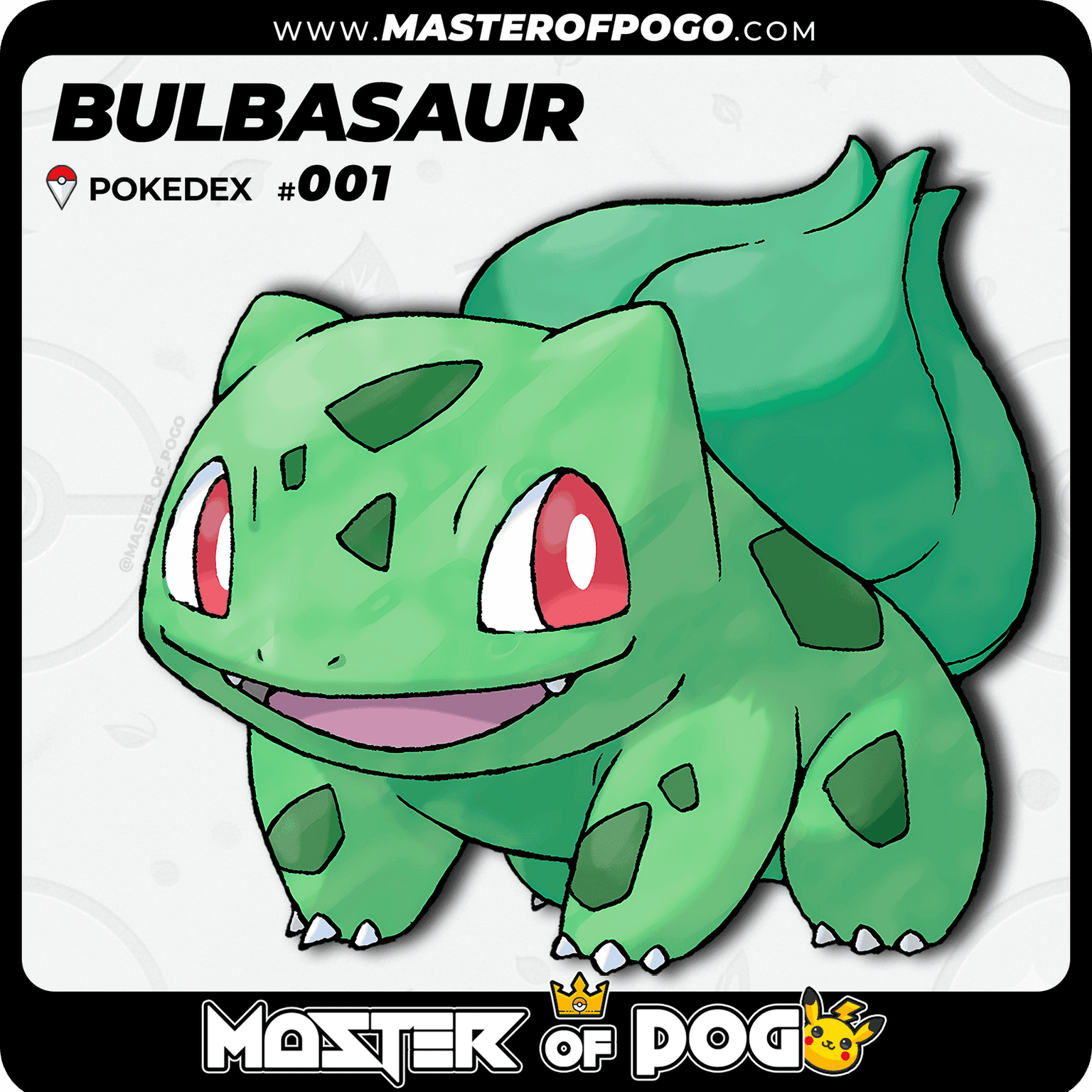 #001 - BULBASAUR — alternate view
