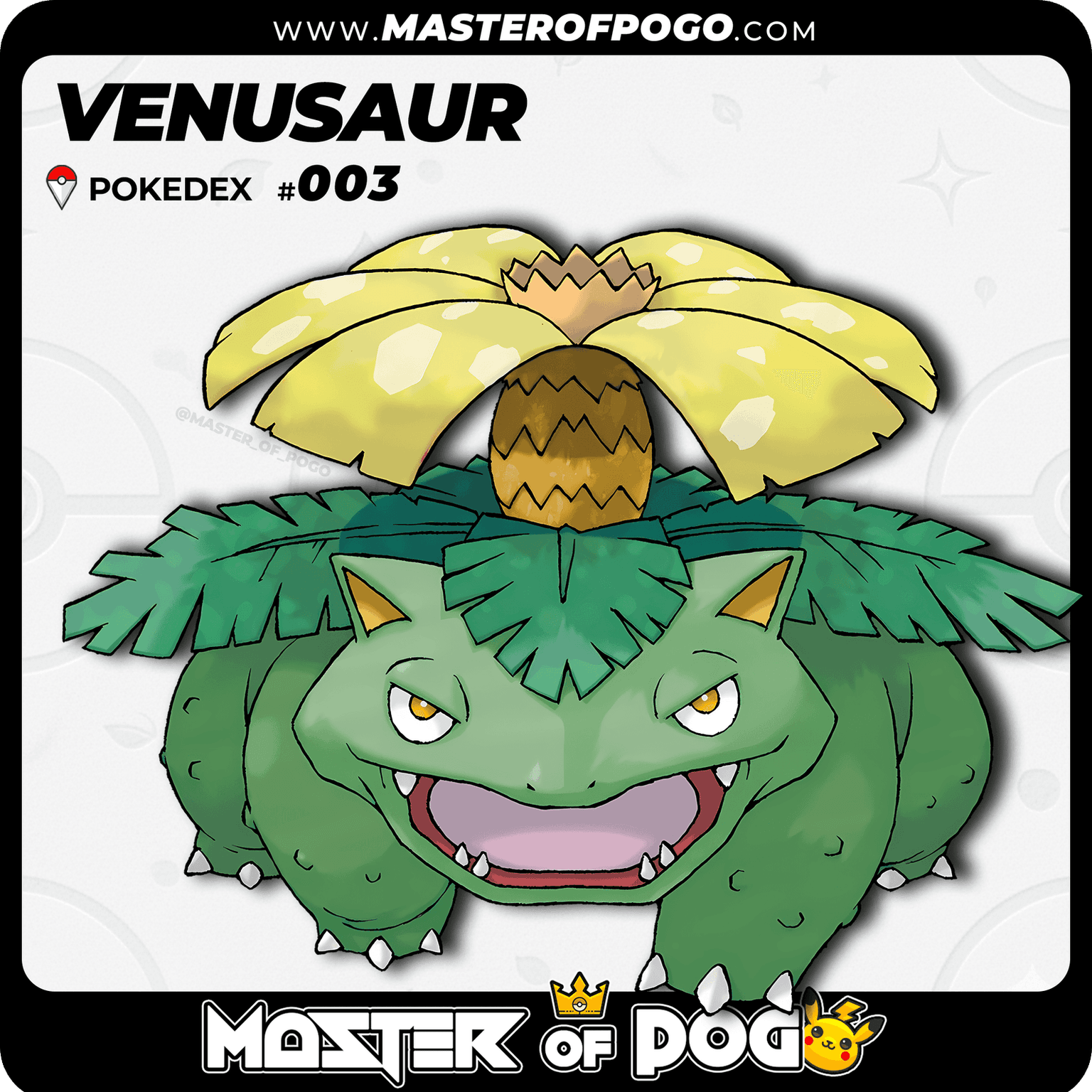 #003 - VENUSAUR — alternate view