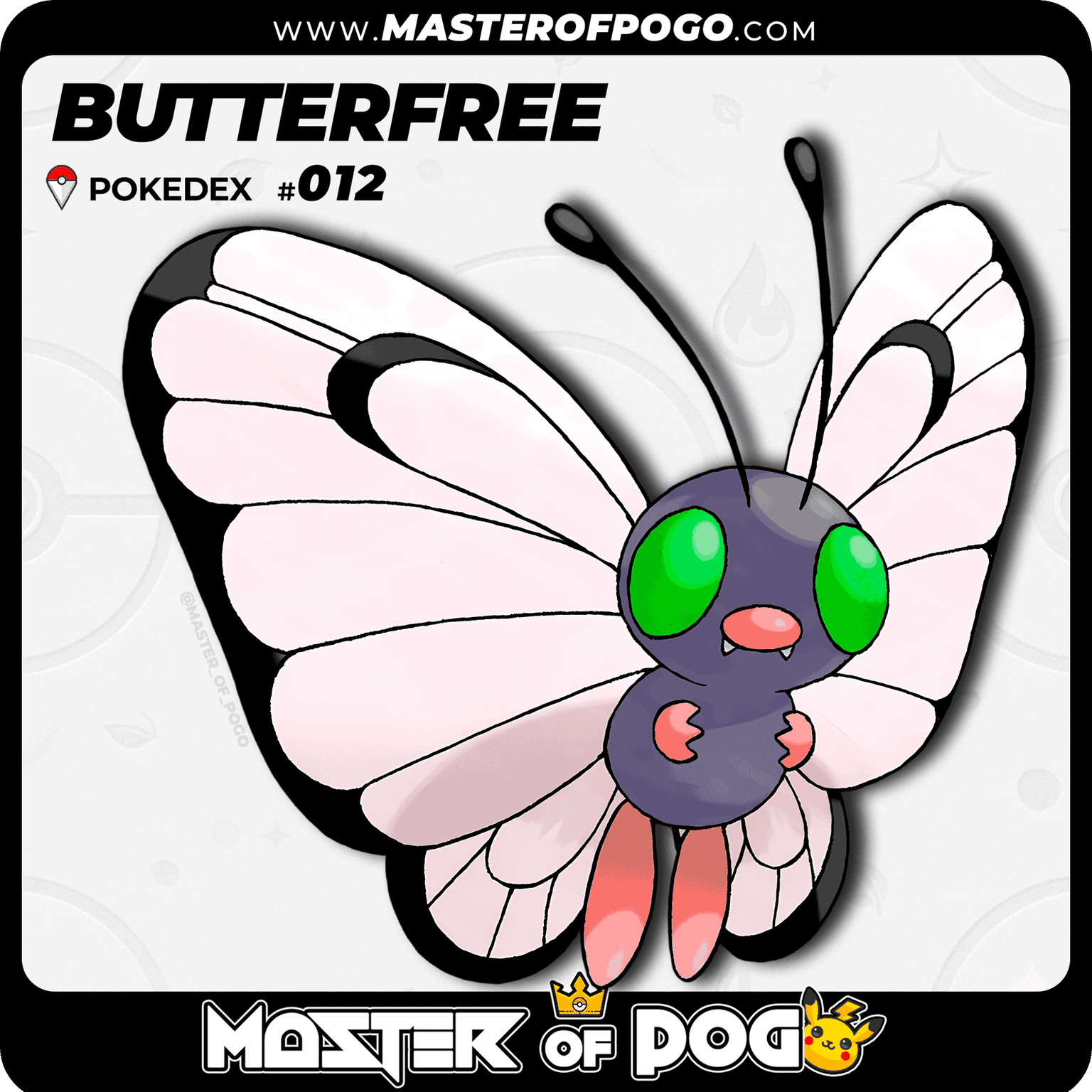 #012 - BUTTERFREE — alternate view