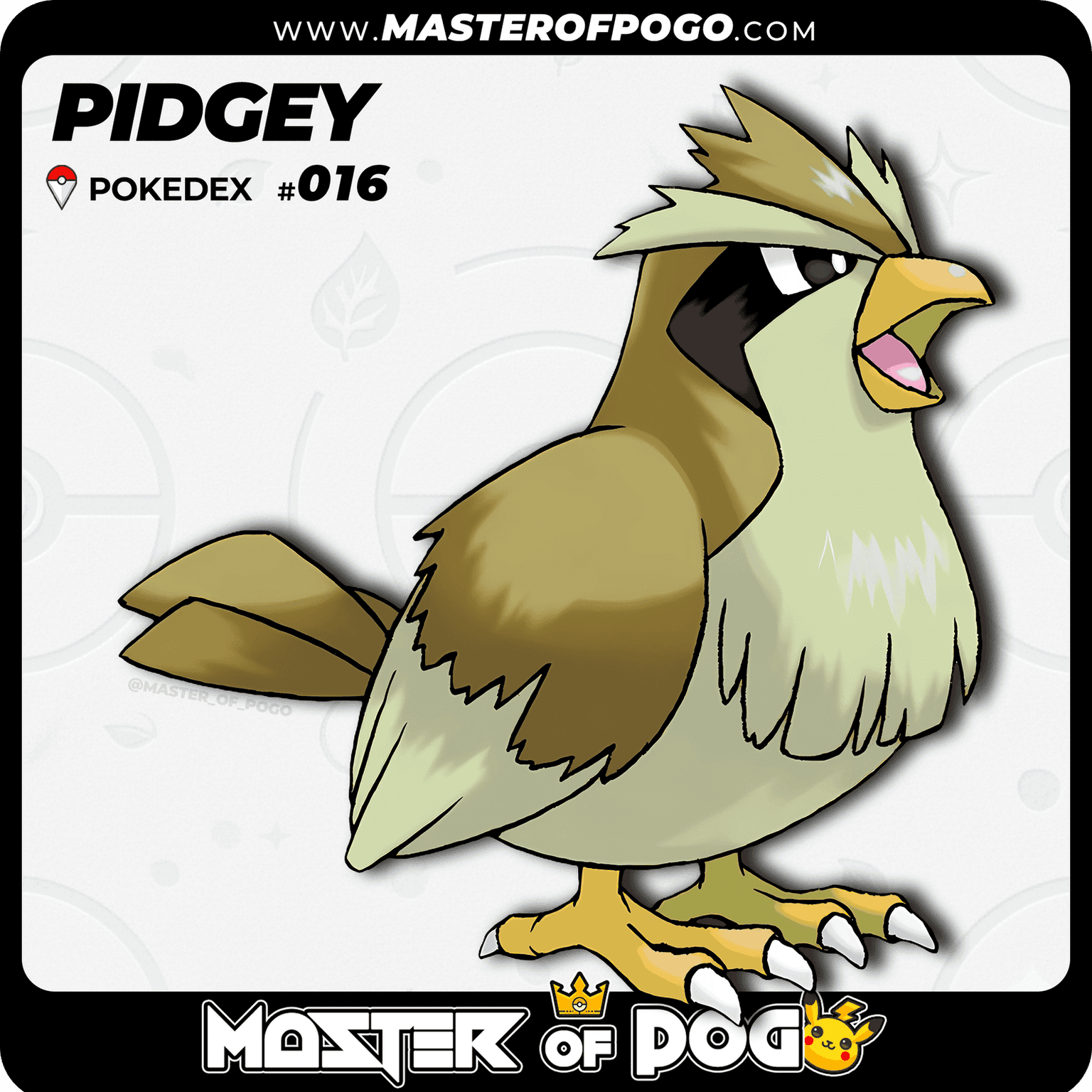 #016 - PIDGEY — alternate view