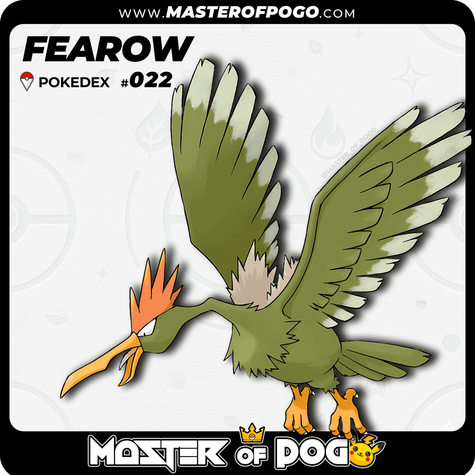 #022 - FEAROW — alternate view