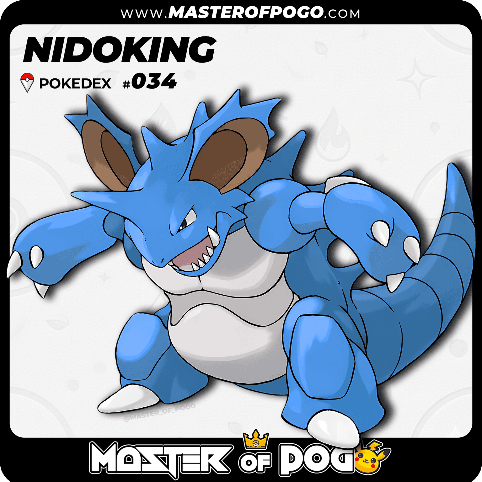#034 - NIDOKING — alternate view