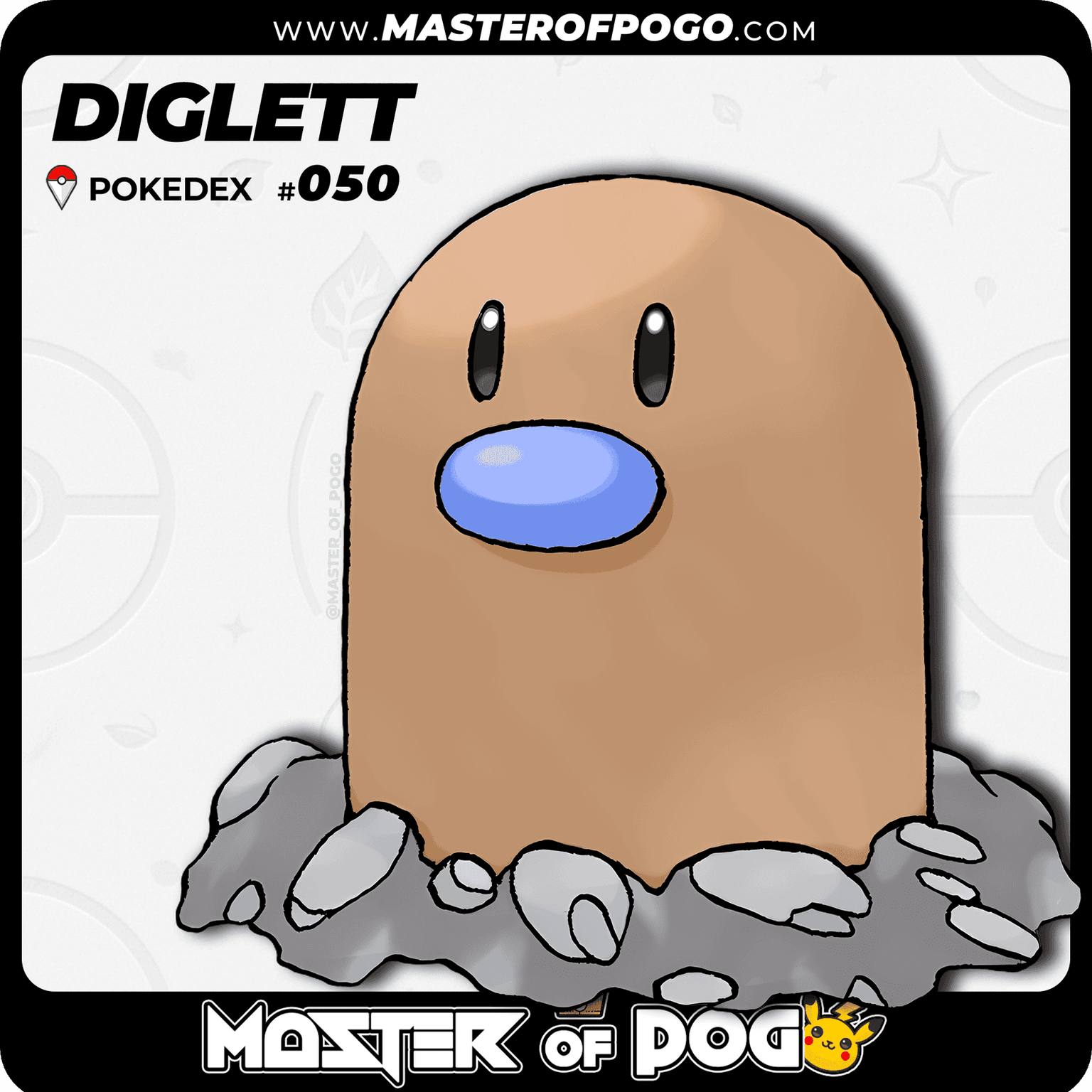 #050 - DIGLETT — alternate view