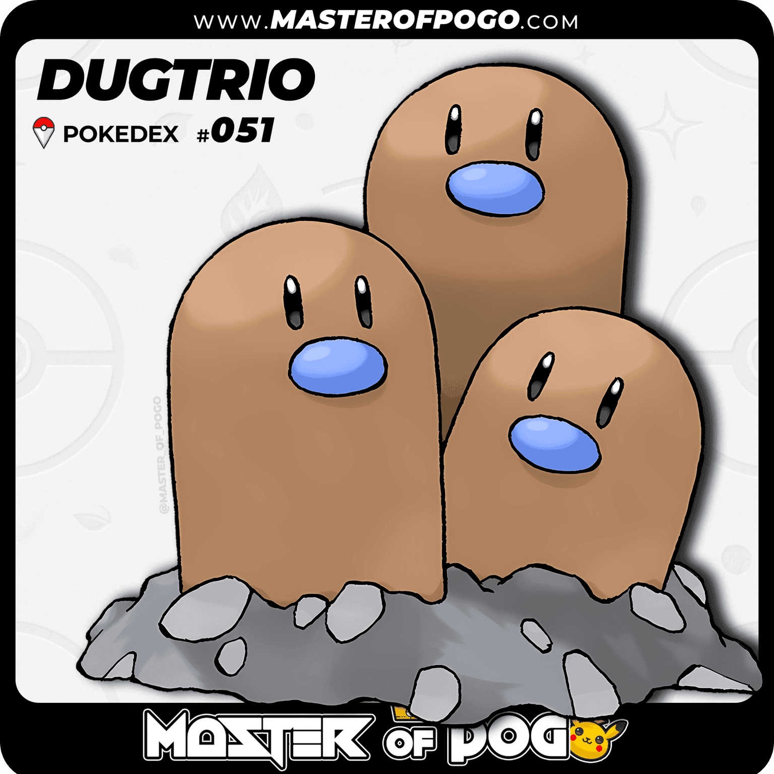 #051 - DUGTRIO — alternate view