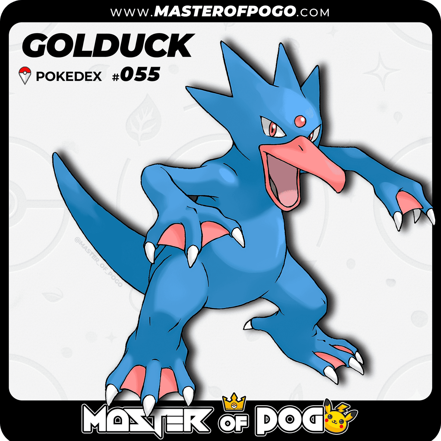 #055 - GOLDUCK — alternate view