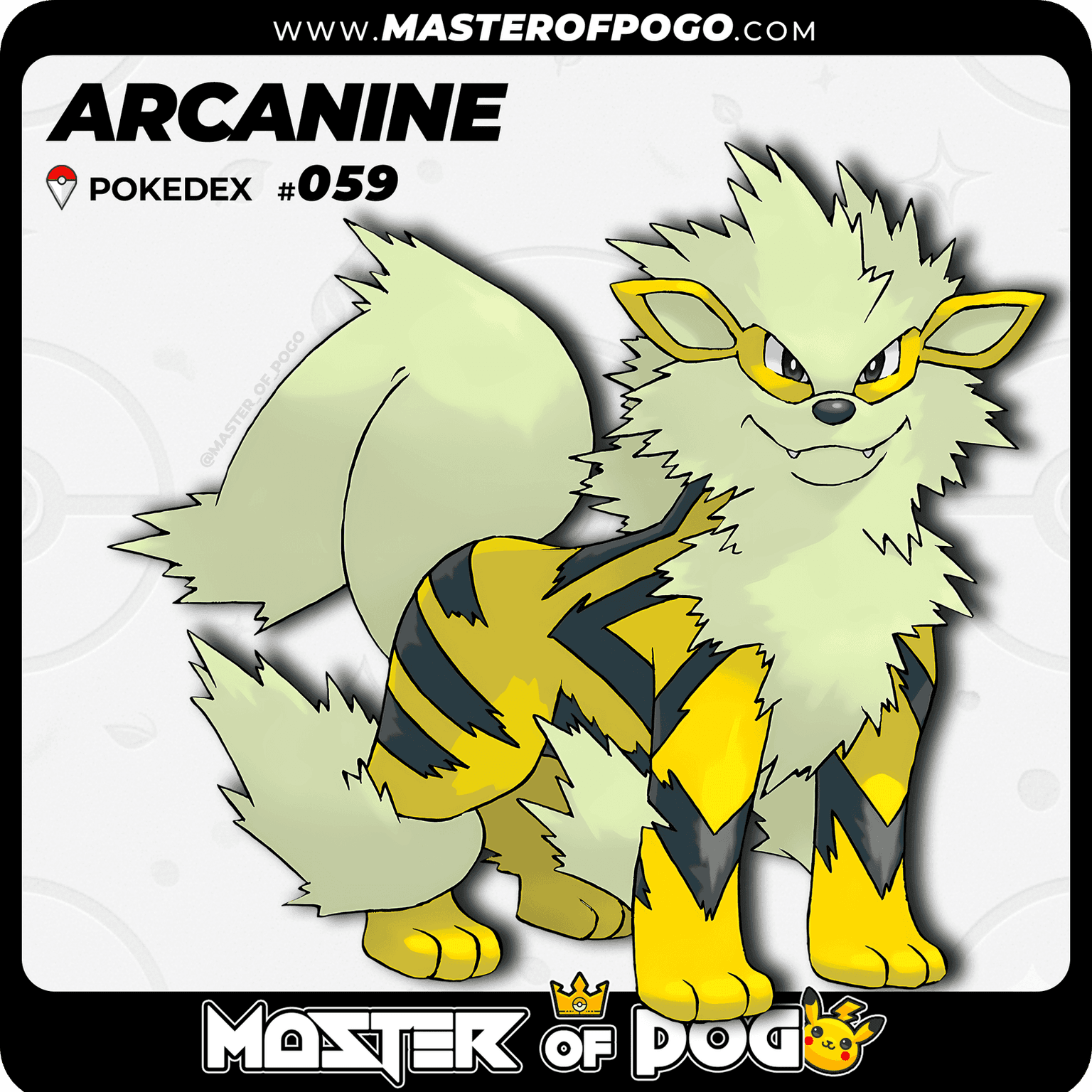 #059 - ARCANINE — alternate view