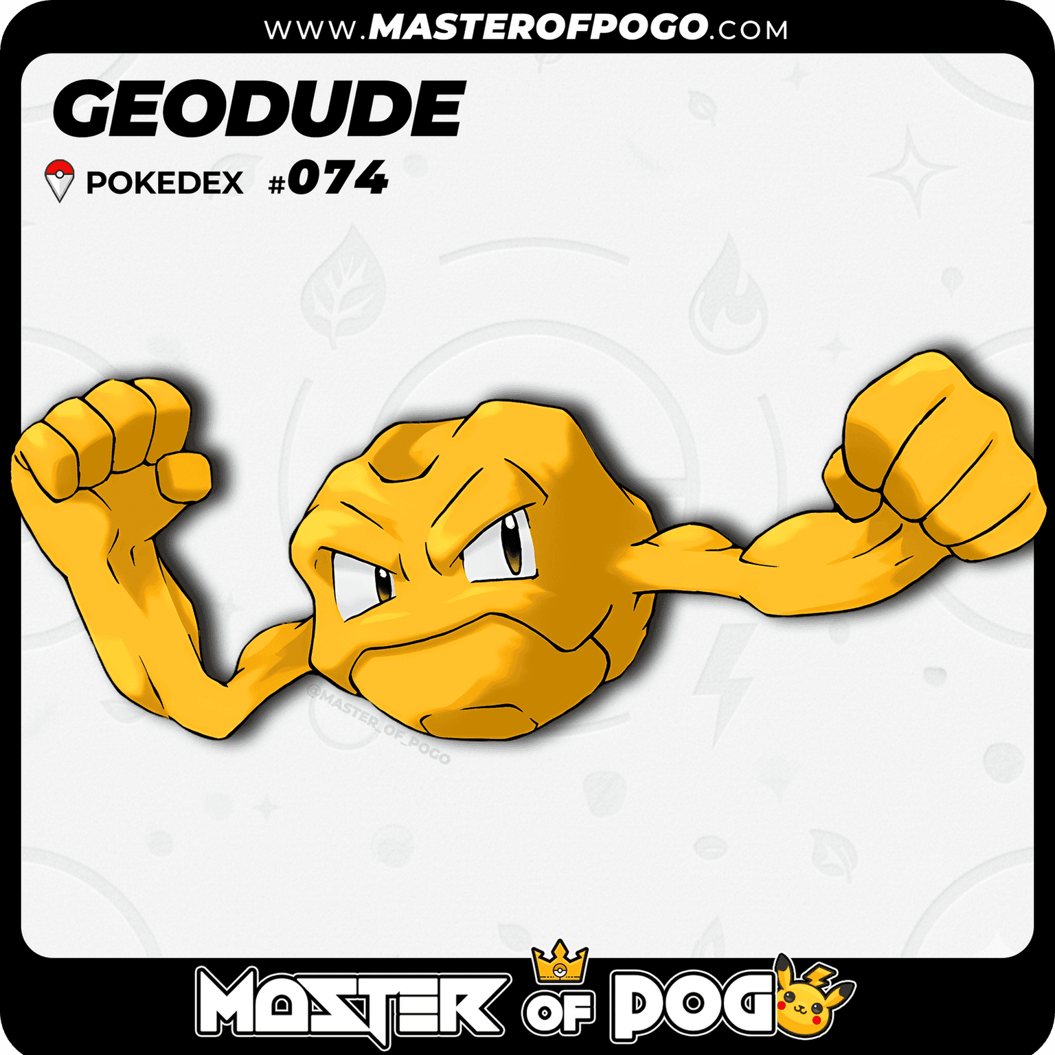 #074 - GEODUDE — alternate view