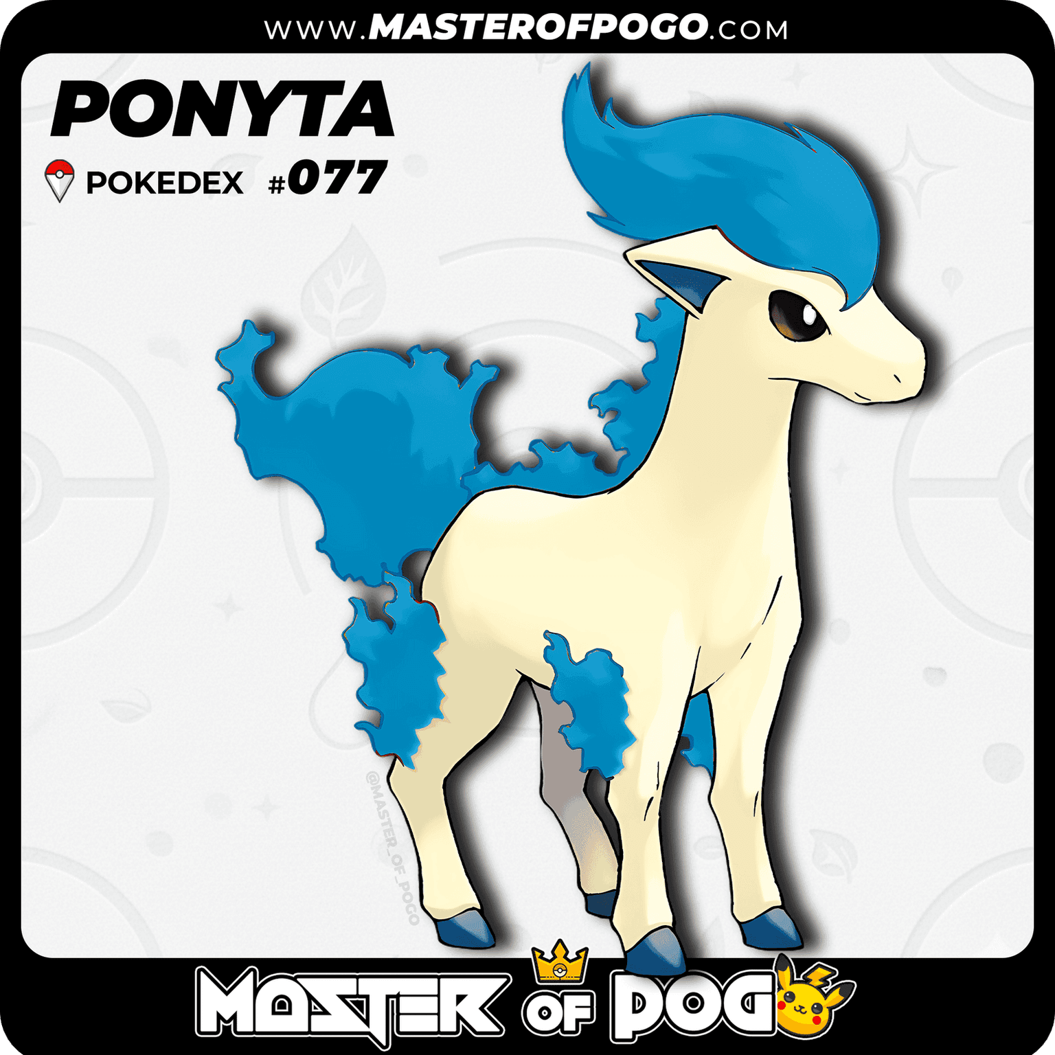 #077 - PONYTA — alternate view