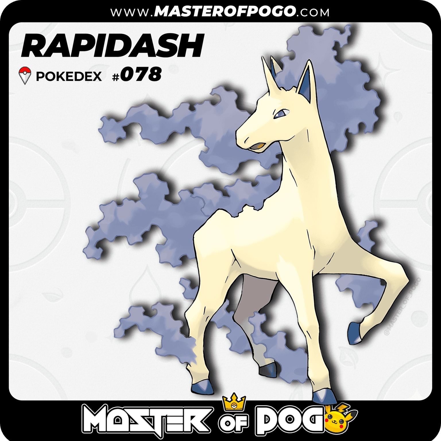 #078 - RAPIDASH — alternate view