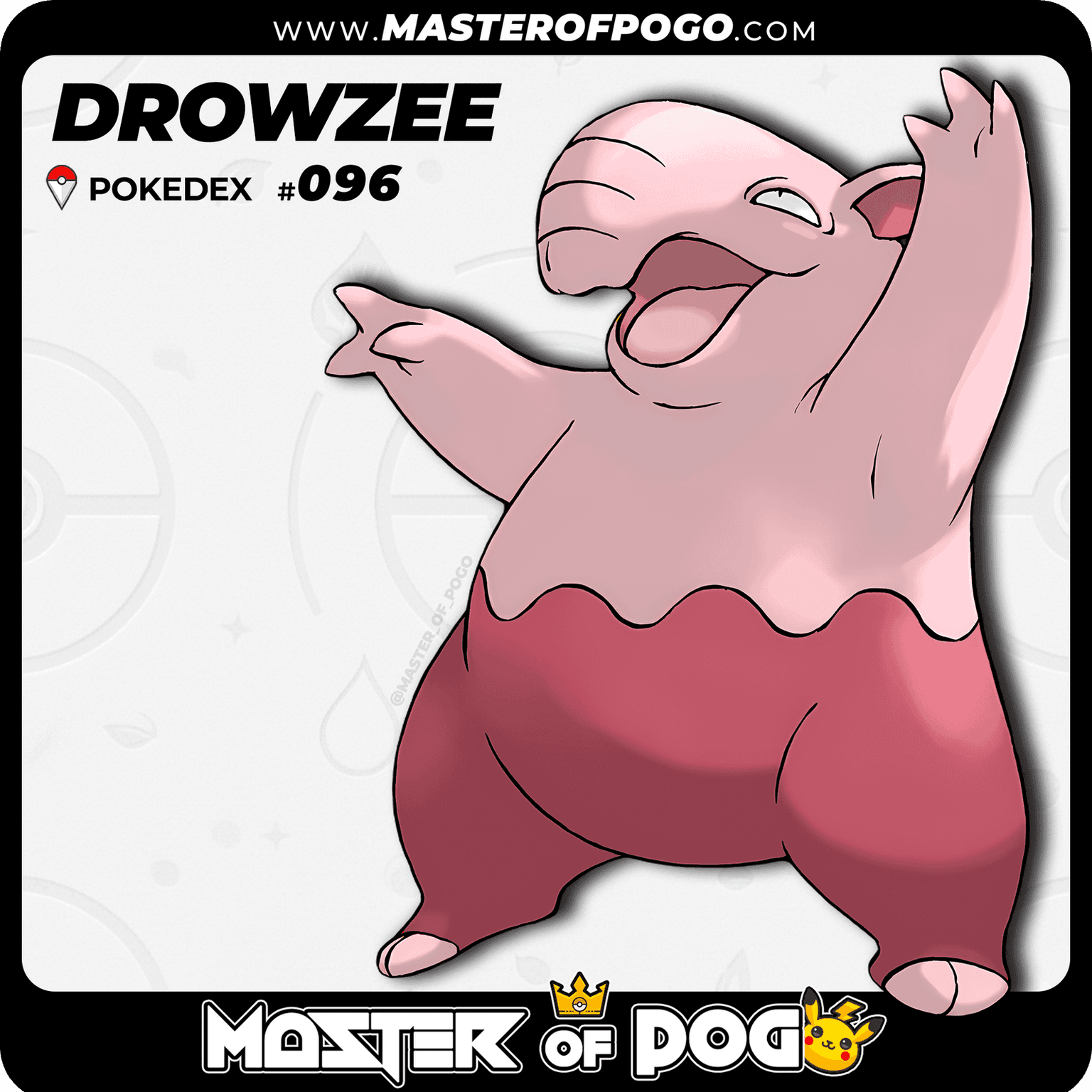 #096 - DROWZEE — alternate view