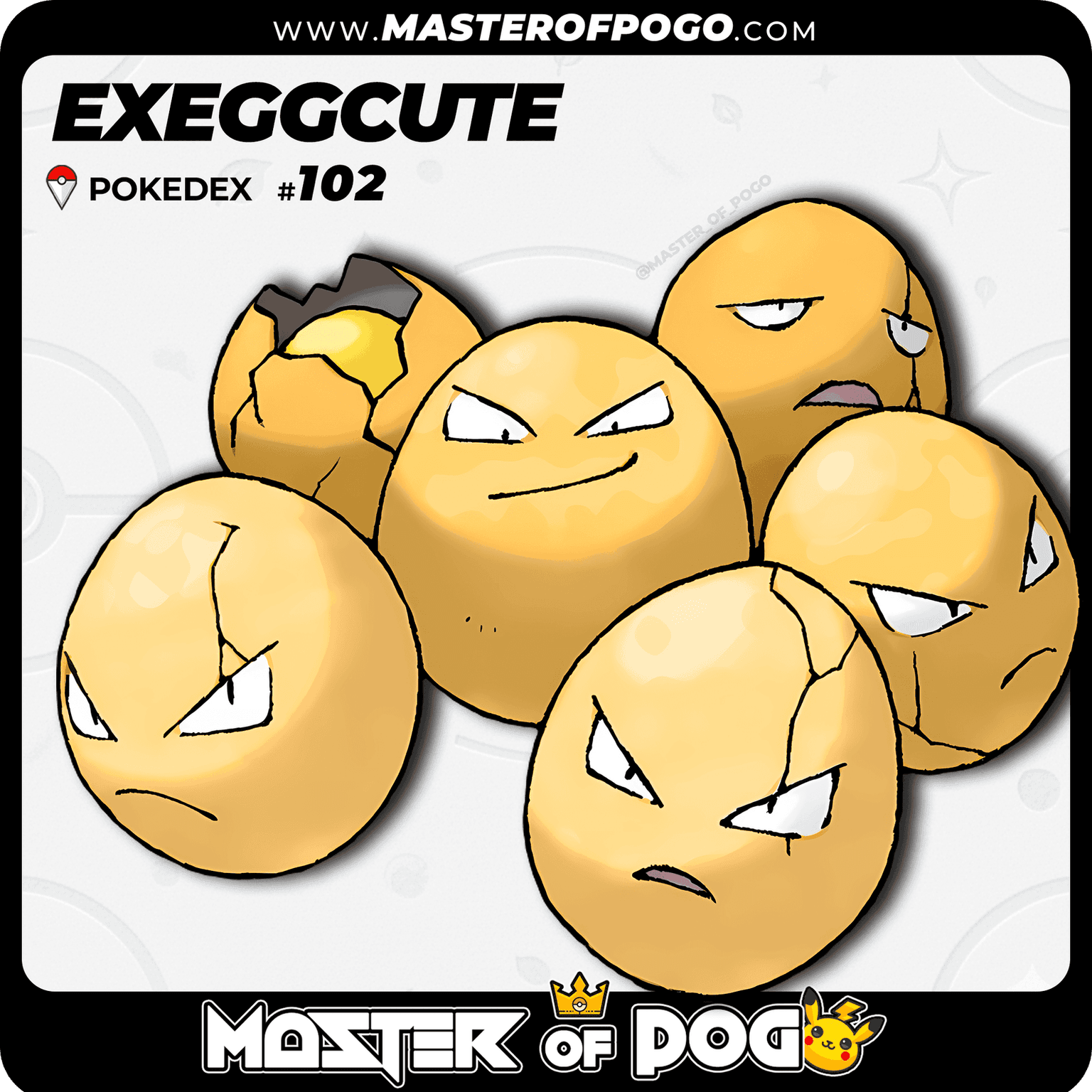 #102 - EXEGGCUTE — alternate view
