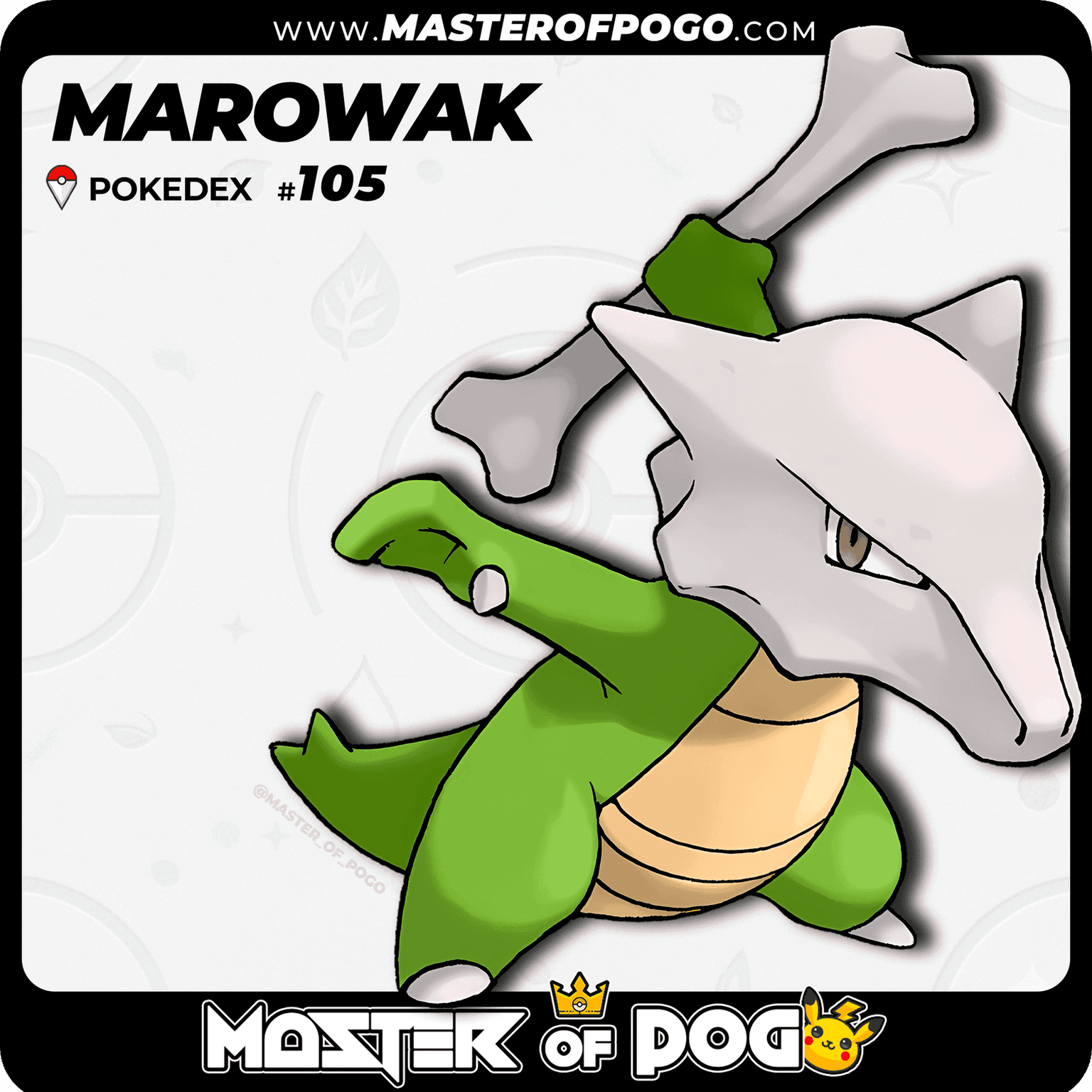 #105 - MAROWAK — alternate view