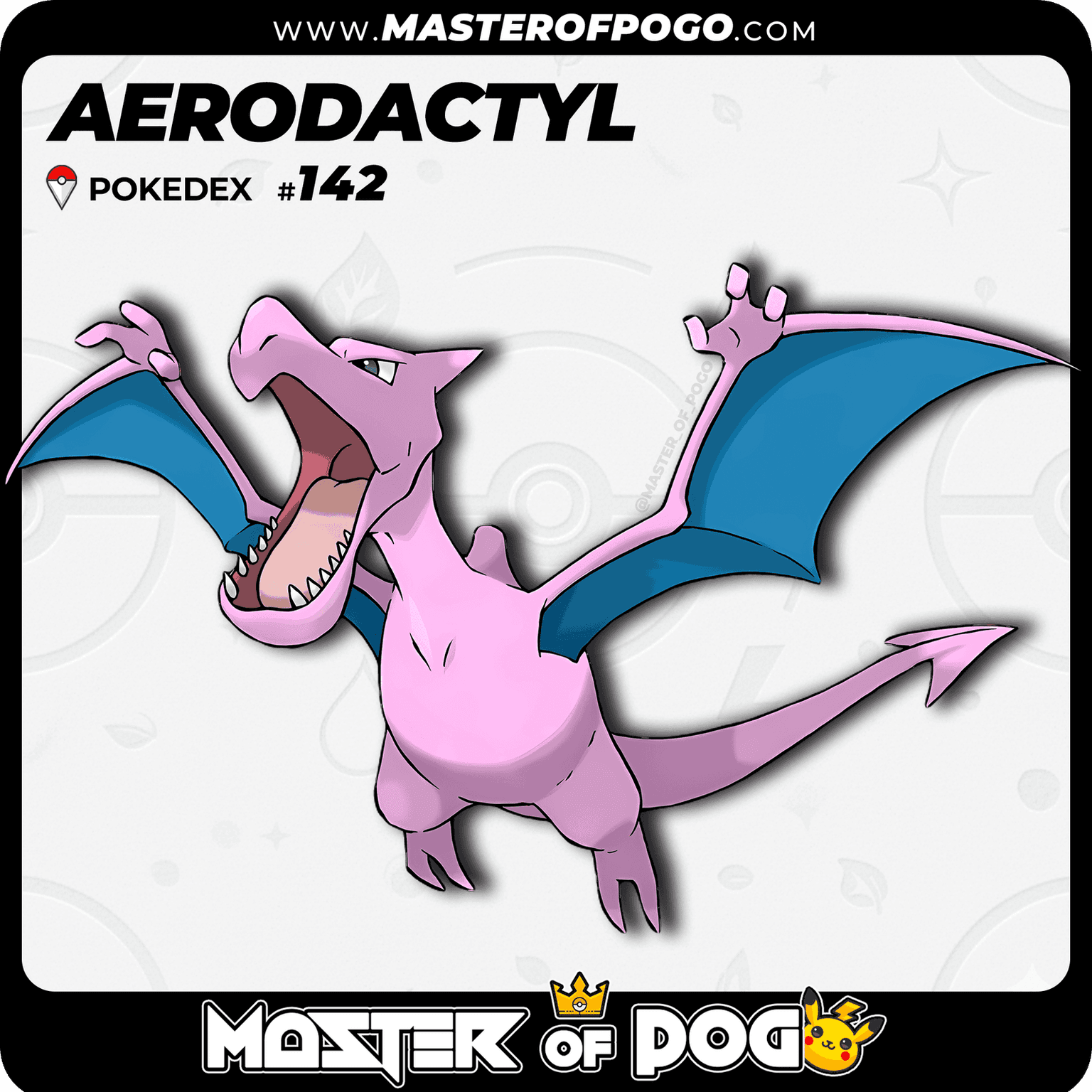 #142 - AERODACTYL — alternate view