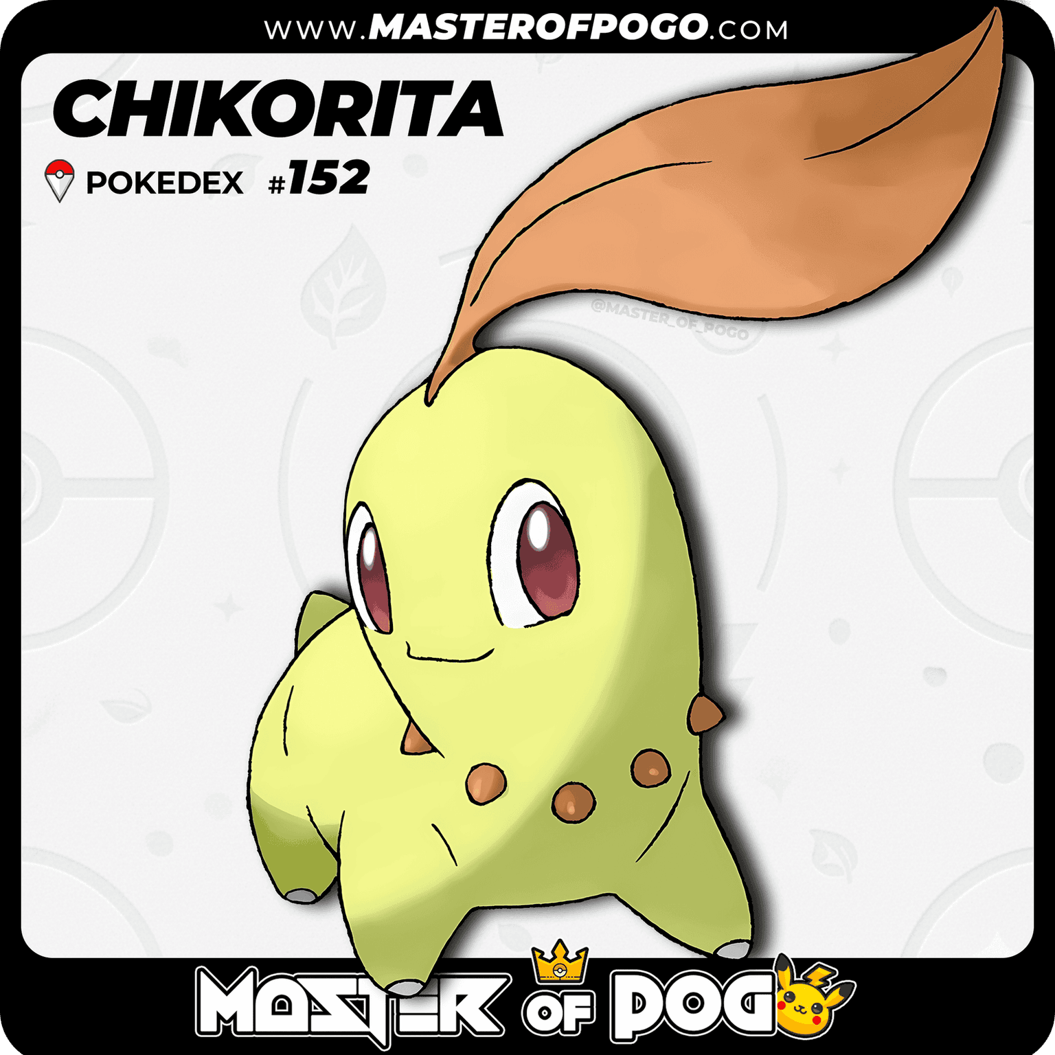 #152 - CHIKORITA — alternate view