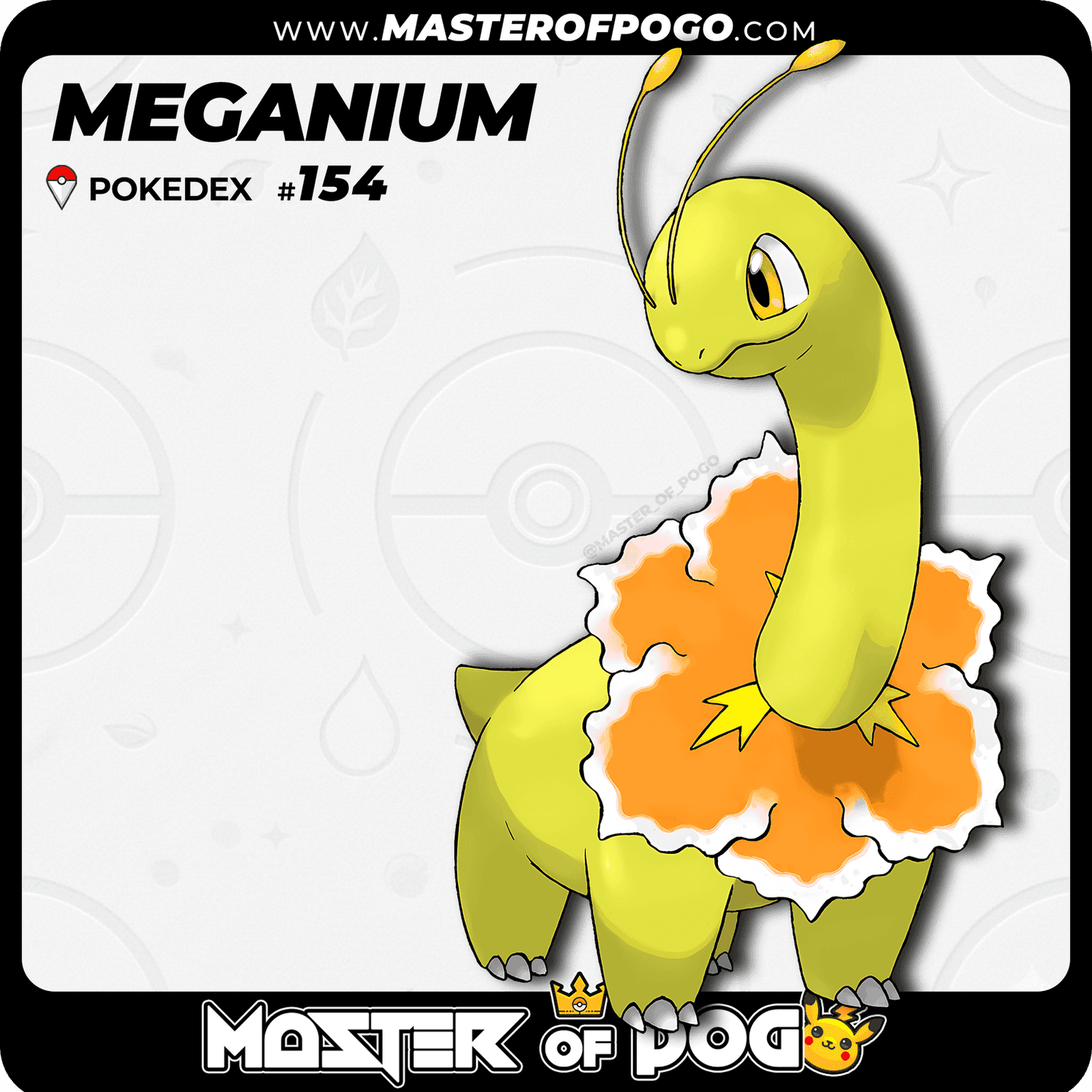 #154 - MEGANIUM — alternate view