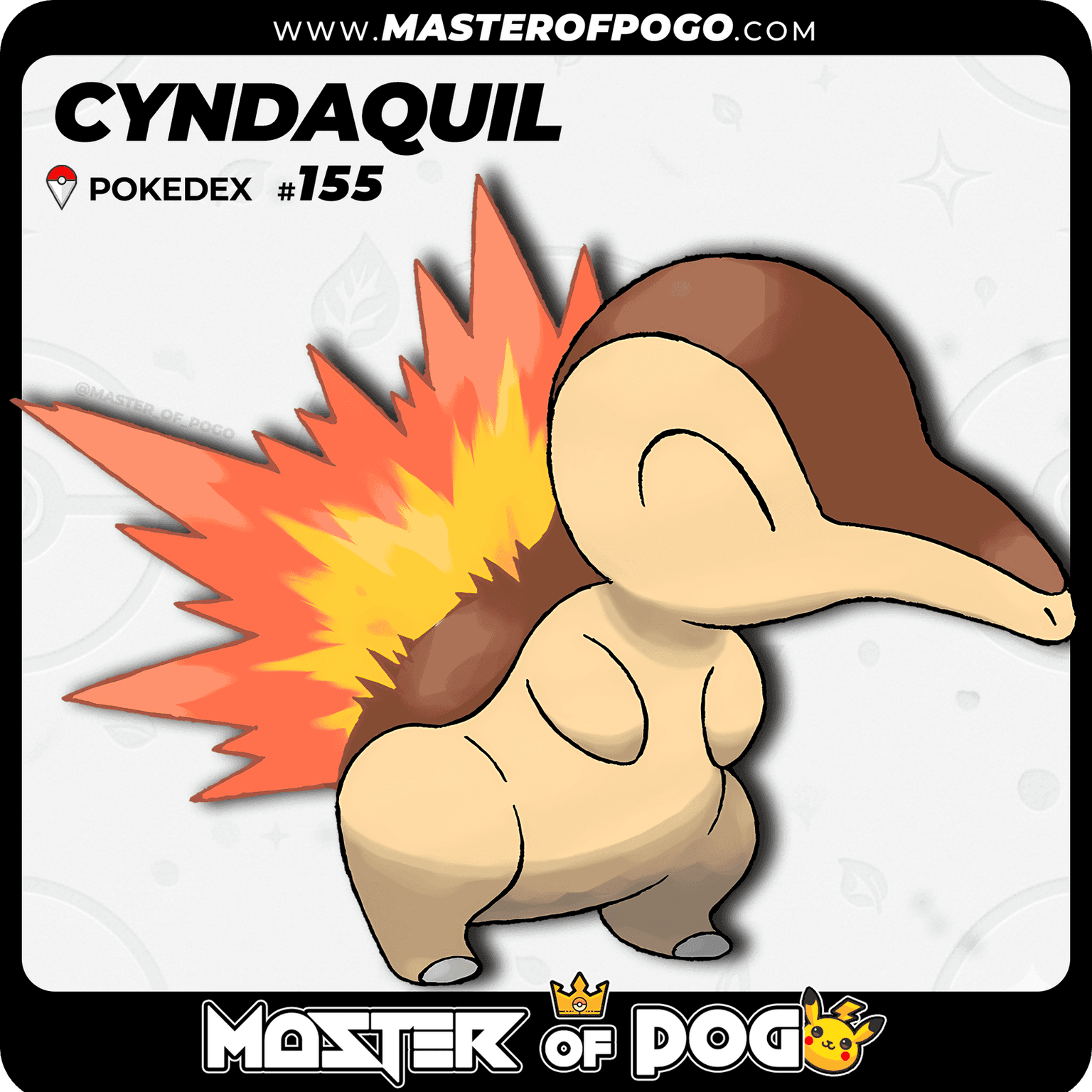 #155 - CYNDAQUIL — alternate view