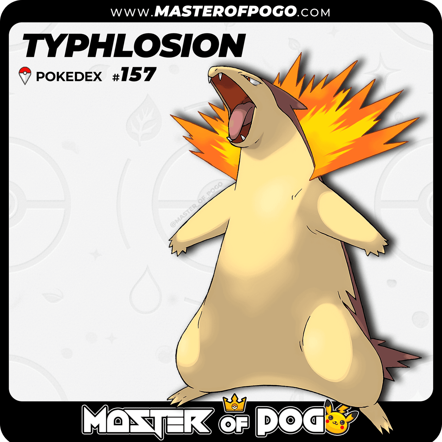 #157 - TYPHLOSION — alternate view