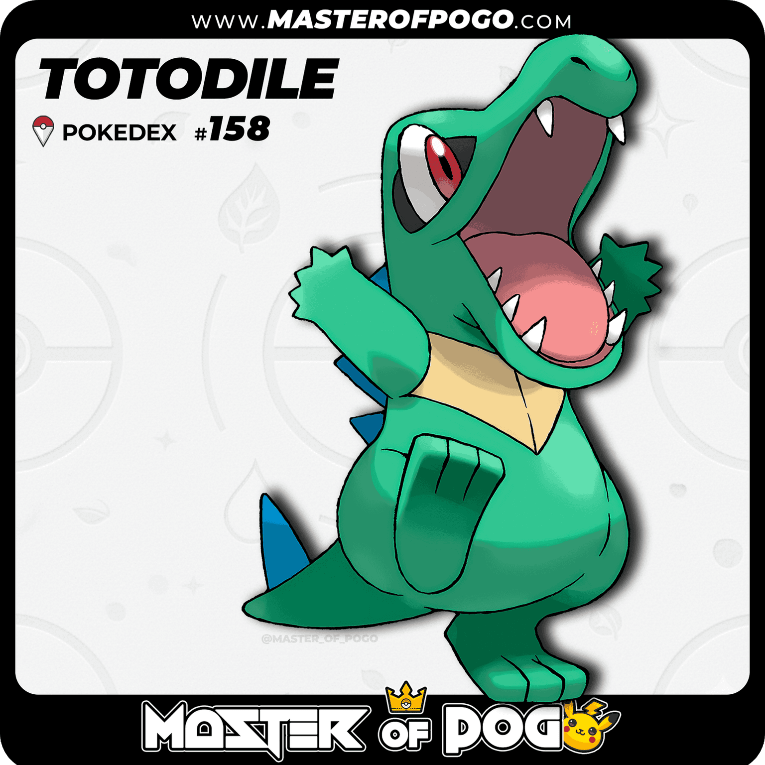#158 - TOTODILE — alternate view