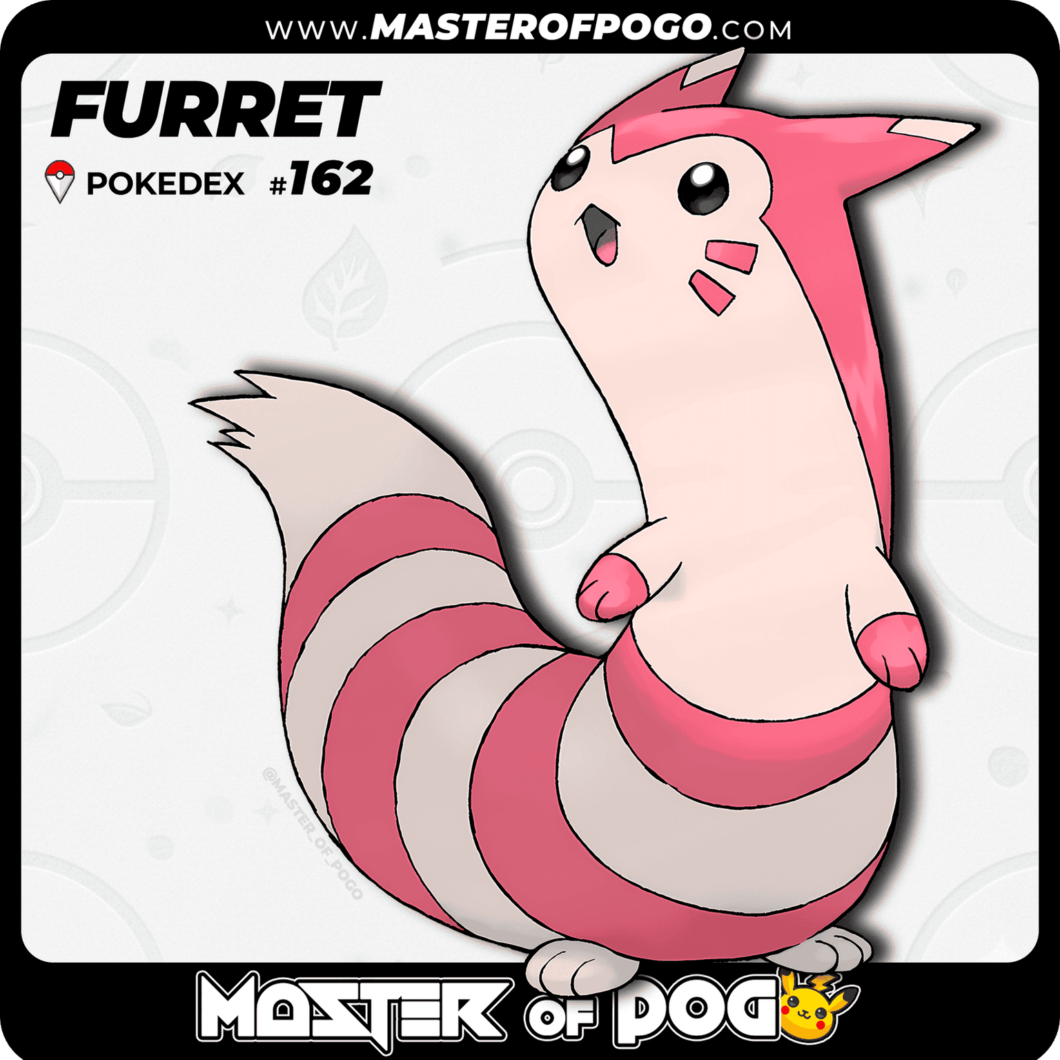 #162 - FURRET — alternate view