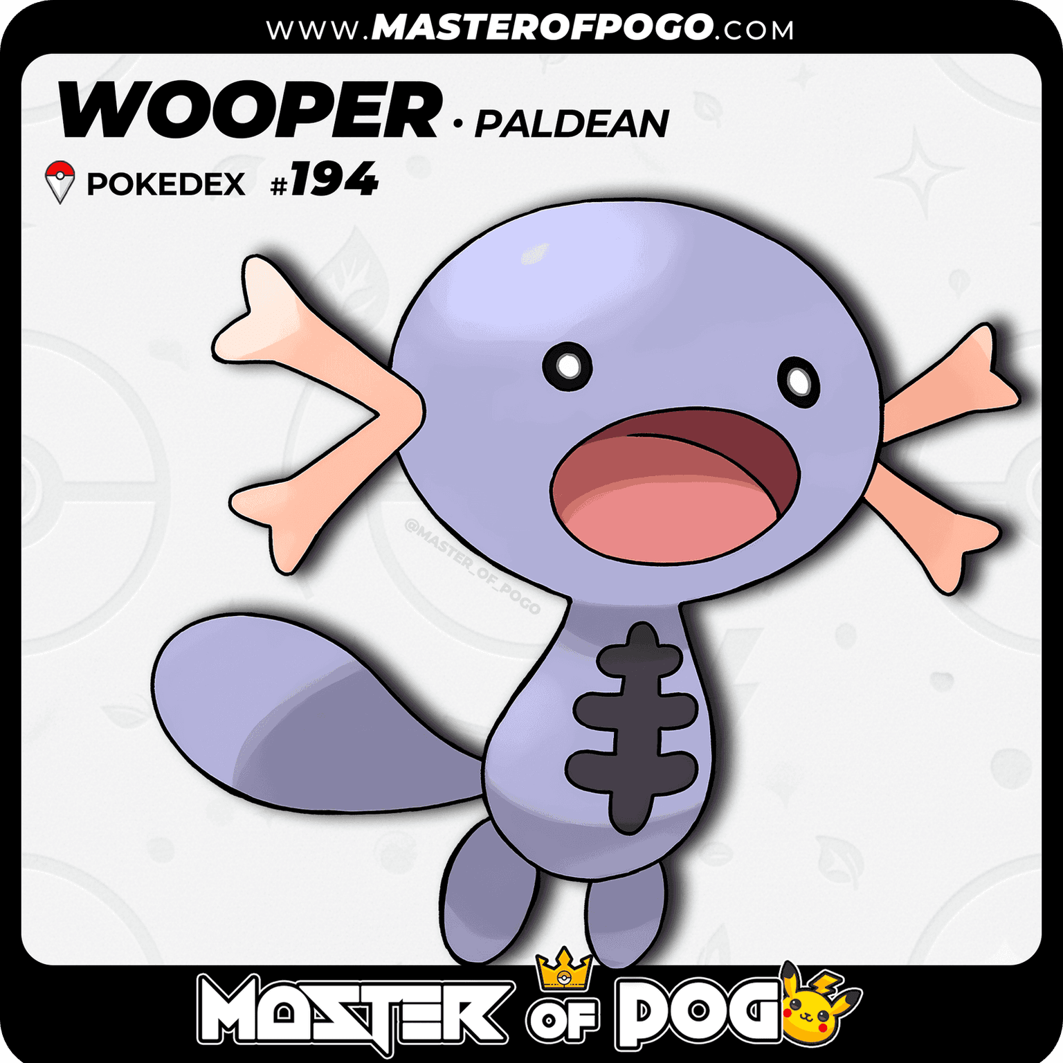 #194 - Paldean WOOPER — alternate view