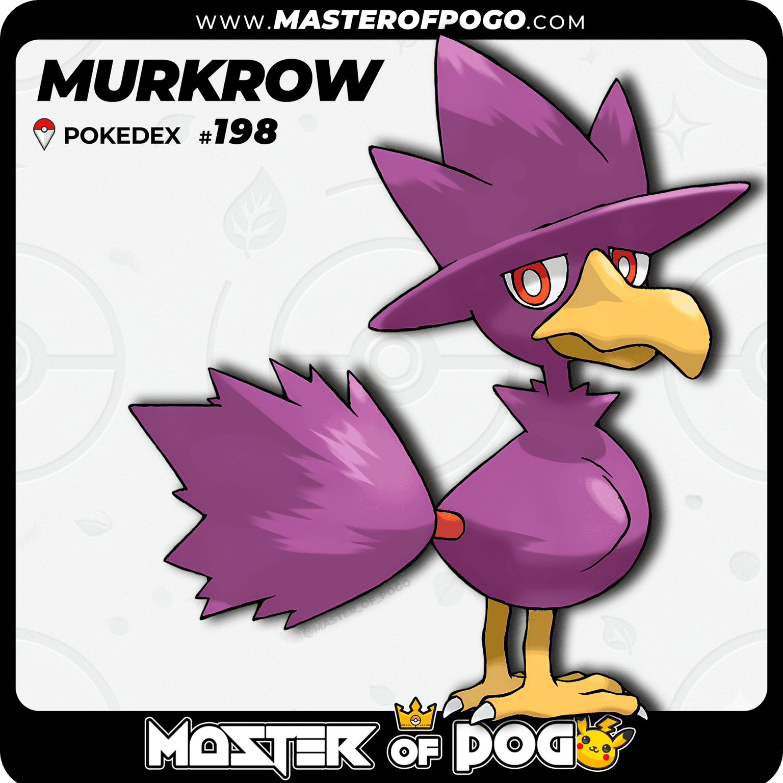 #198 - MURKROW — alternate view