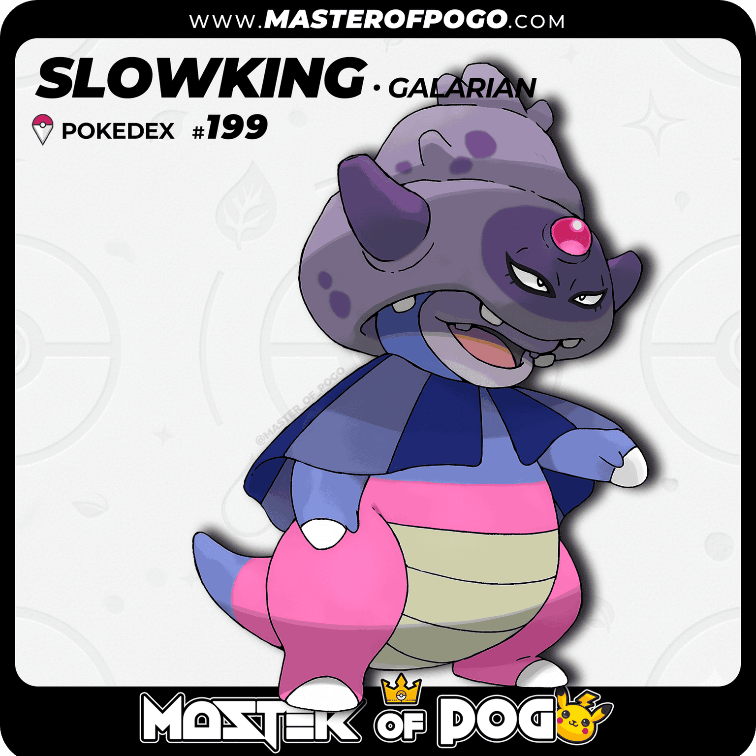 #199 - Galarian SLOWKING — alternate view