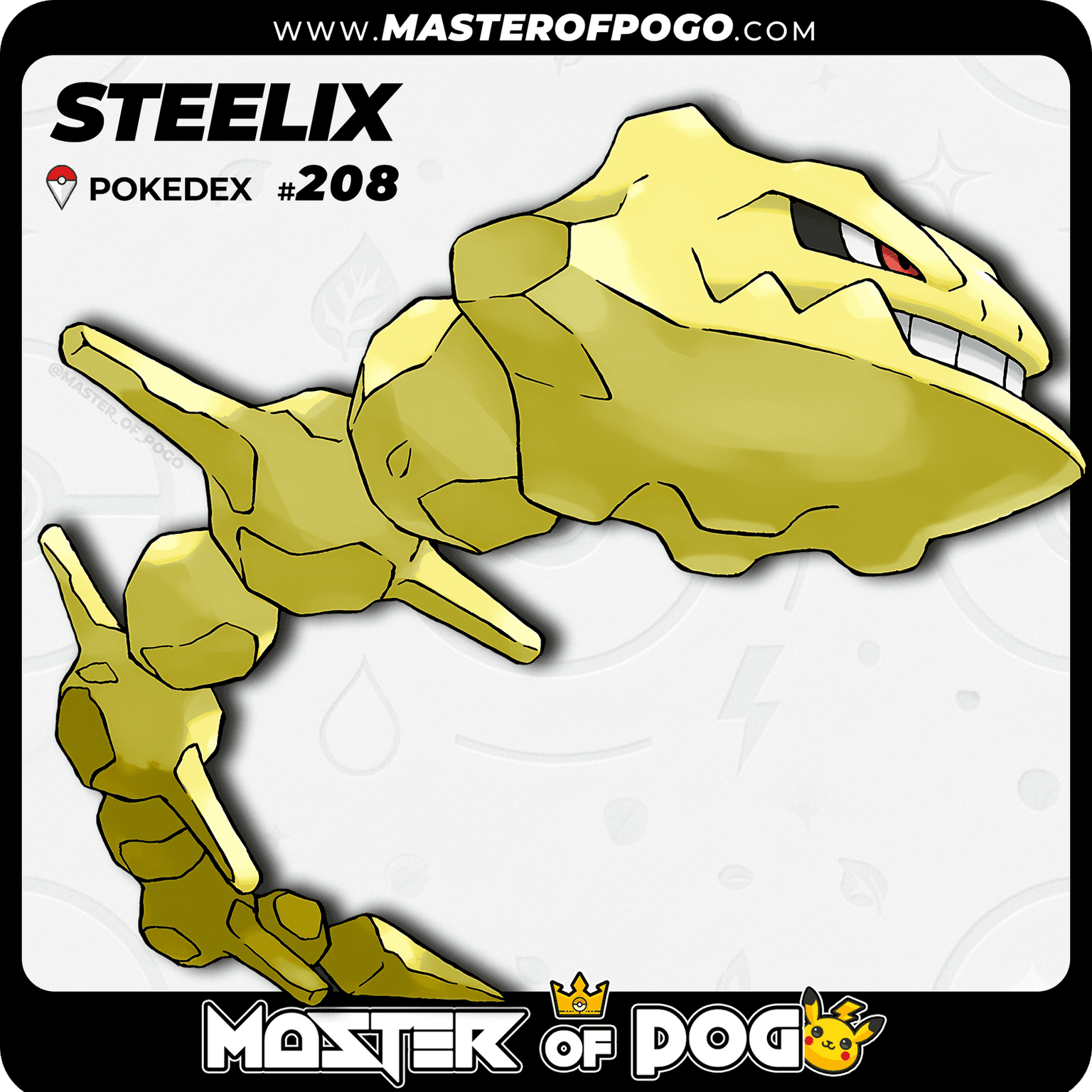 #208 - STEELIX — alternate view