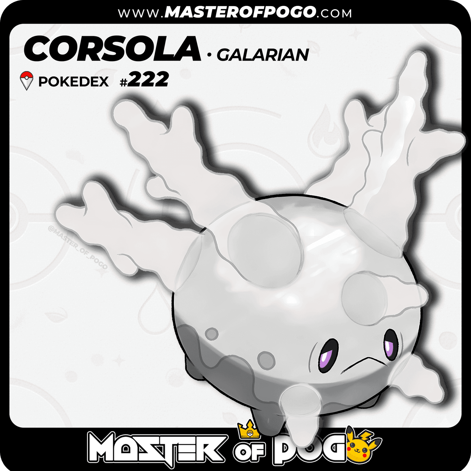 #222 - Galarian CORSOLA — alternate view