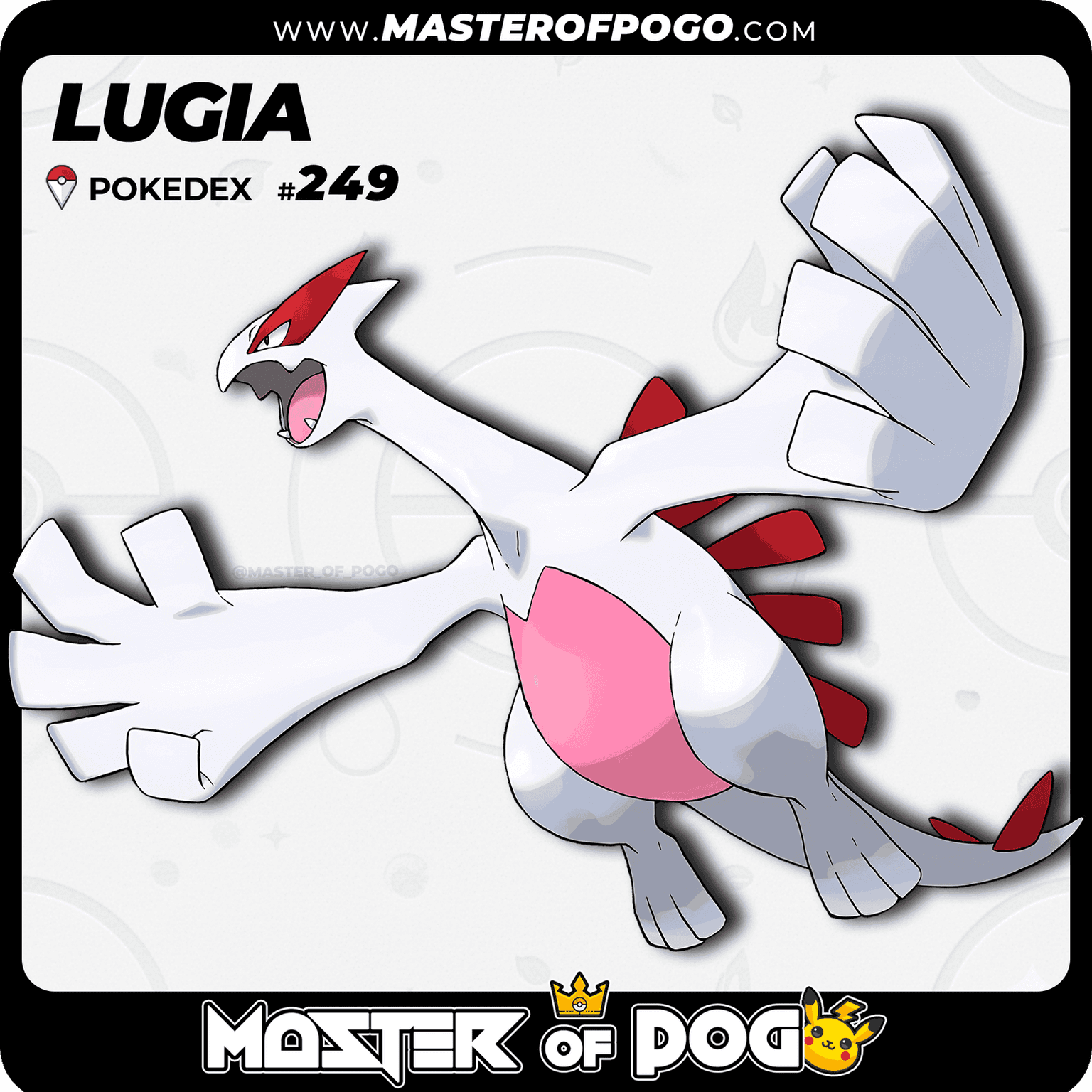 #249 - LUGIA — alternate view
