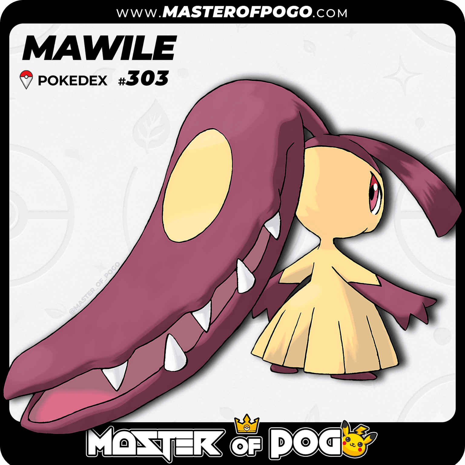 #303 - MAWILE — alternate view