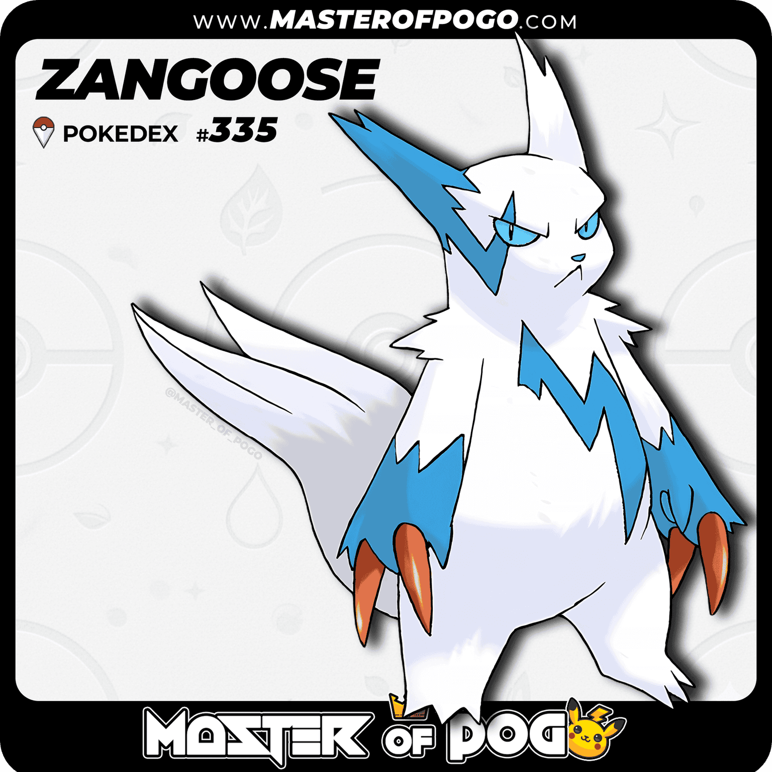 #335 - ZANGOOSE — alternate view