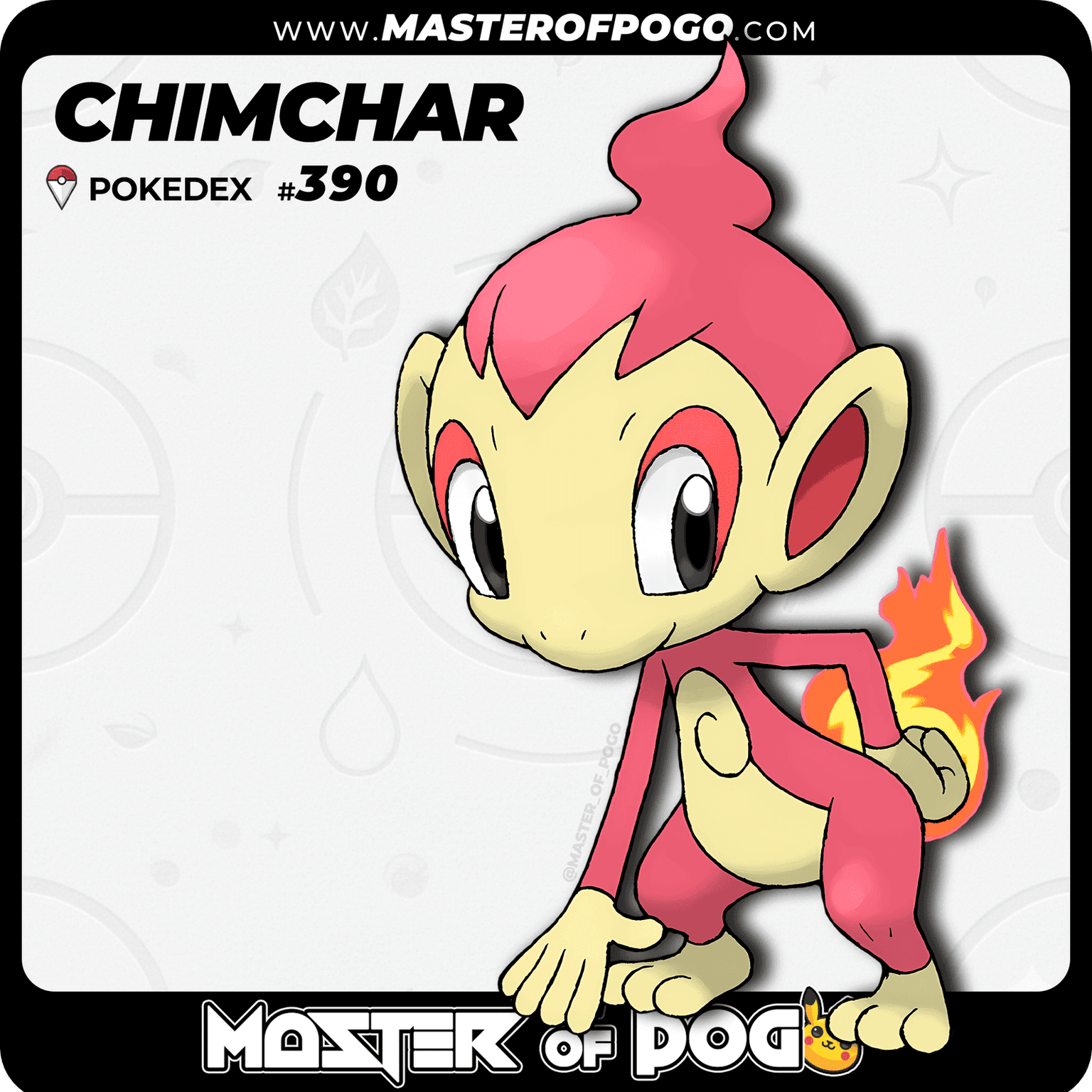 #390 - CHIMCHAR — alternate view