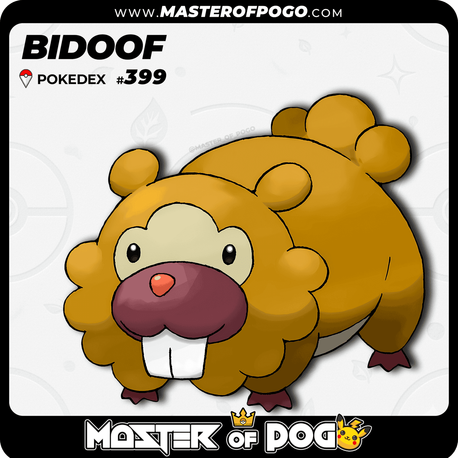 #399 - BIDOOF — alternate view