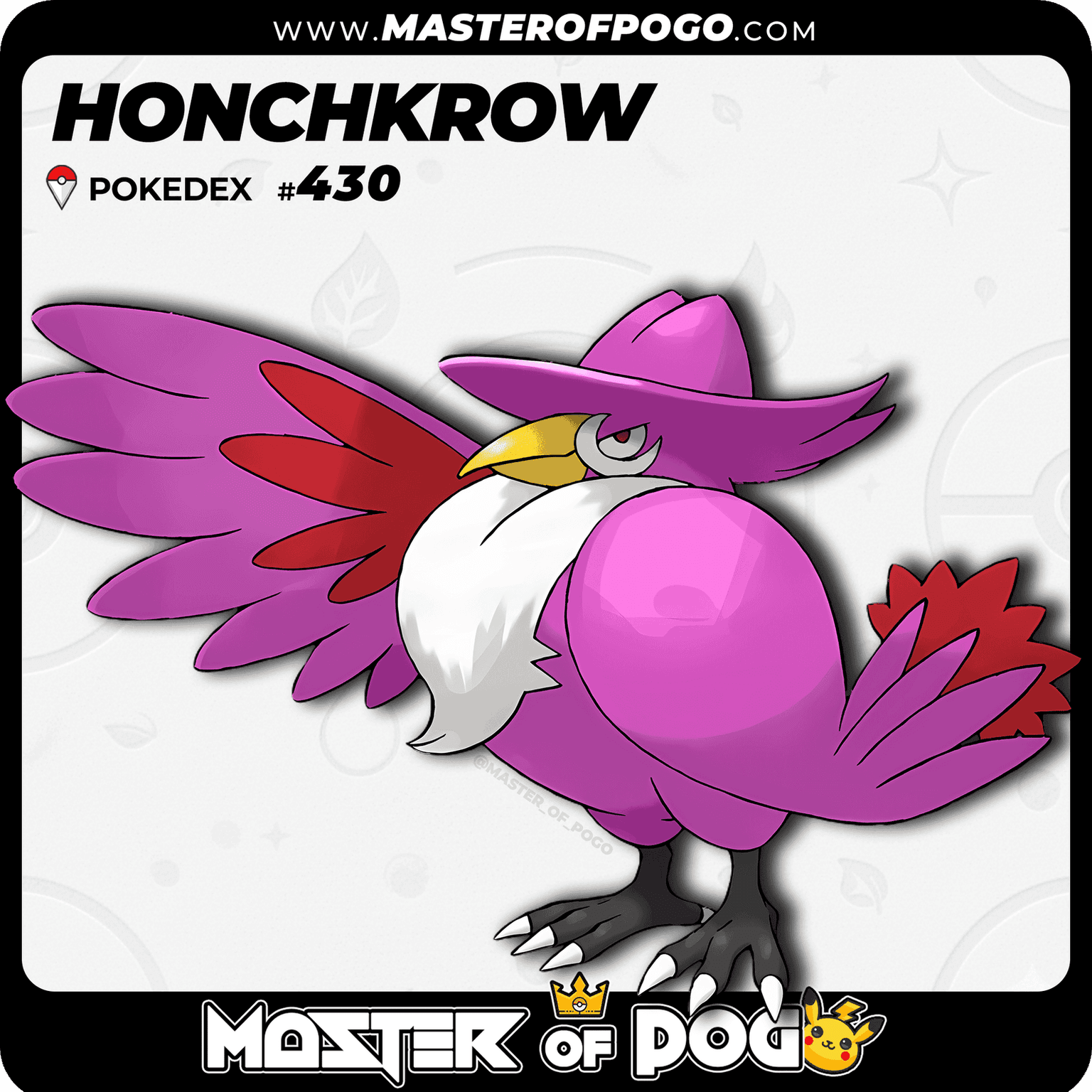 #430 - HONCHKROW — alternate view