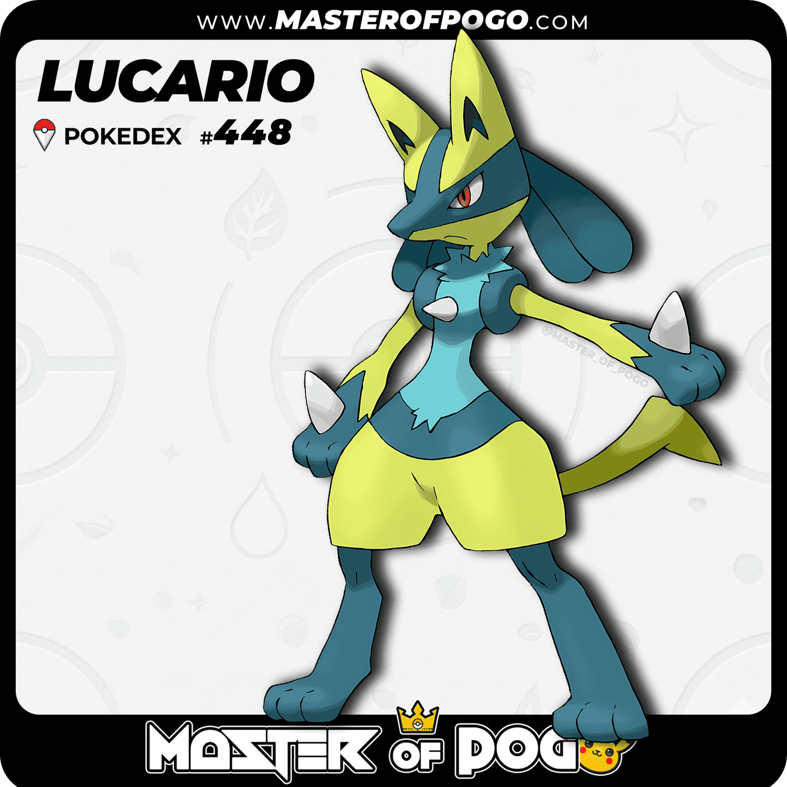 #448 - LUCARIO — alternate view
