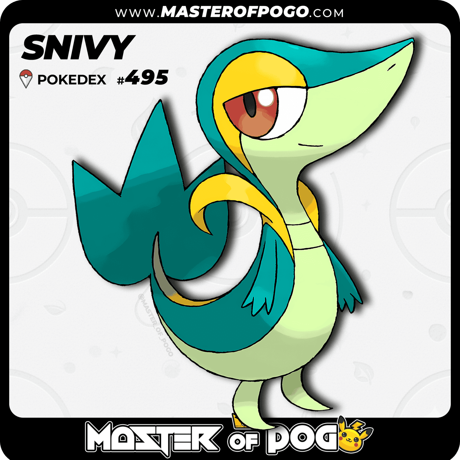 #495 - SNIVY — alternate view
