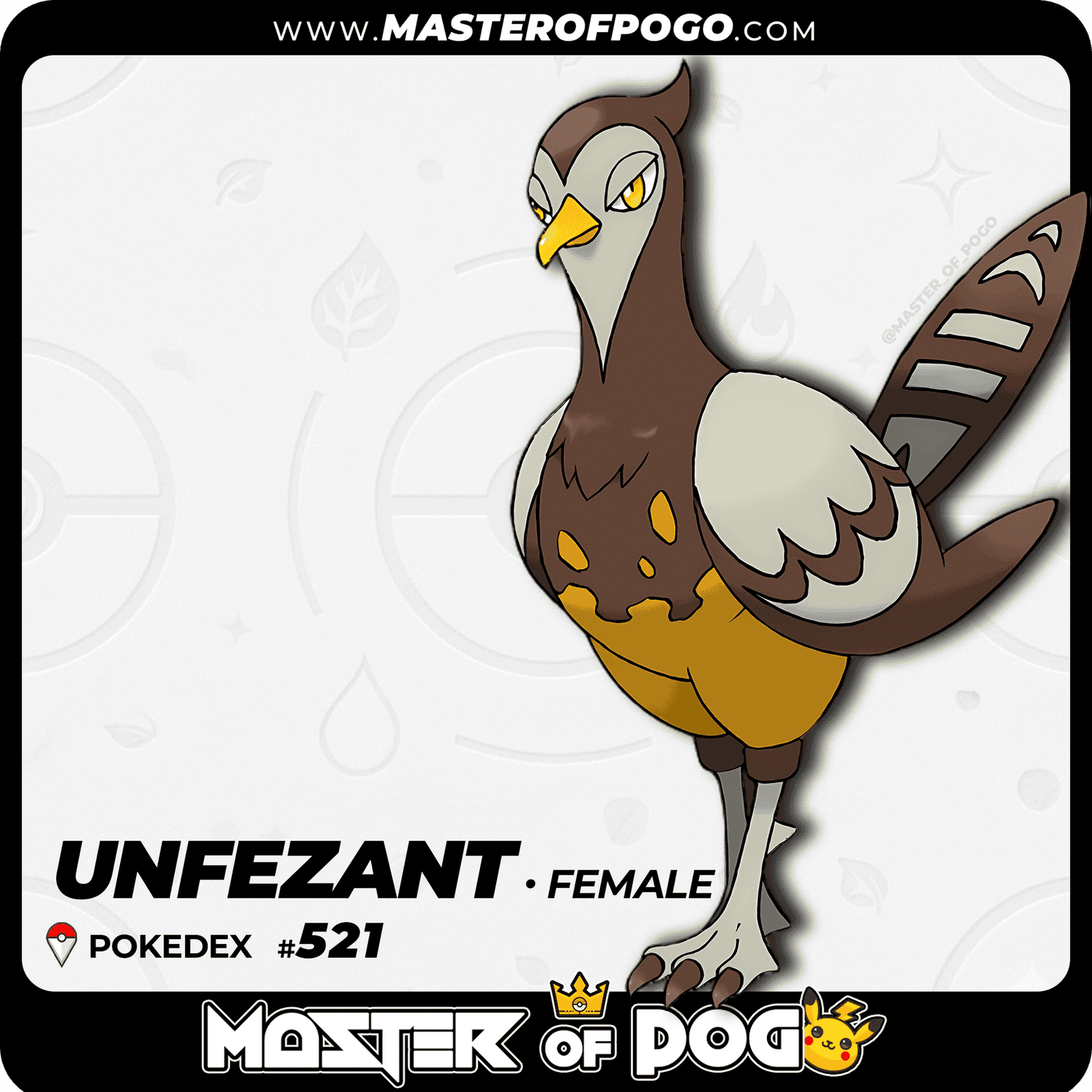 #521 - Female UNFEZANT — alternate view