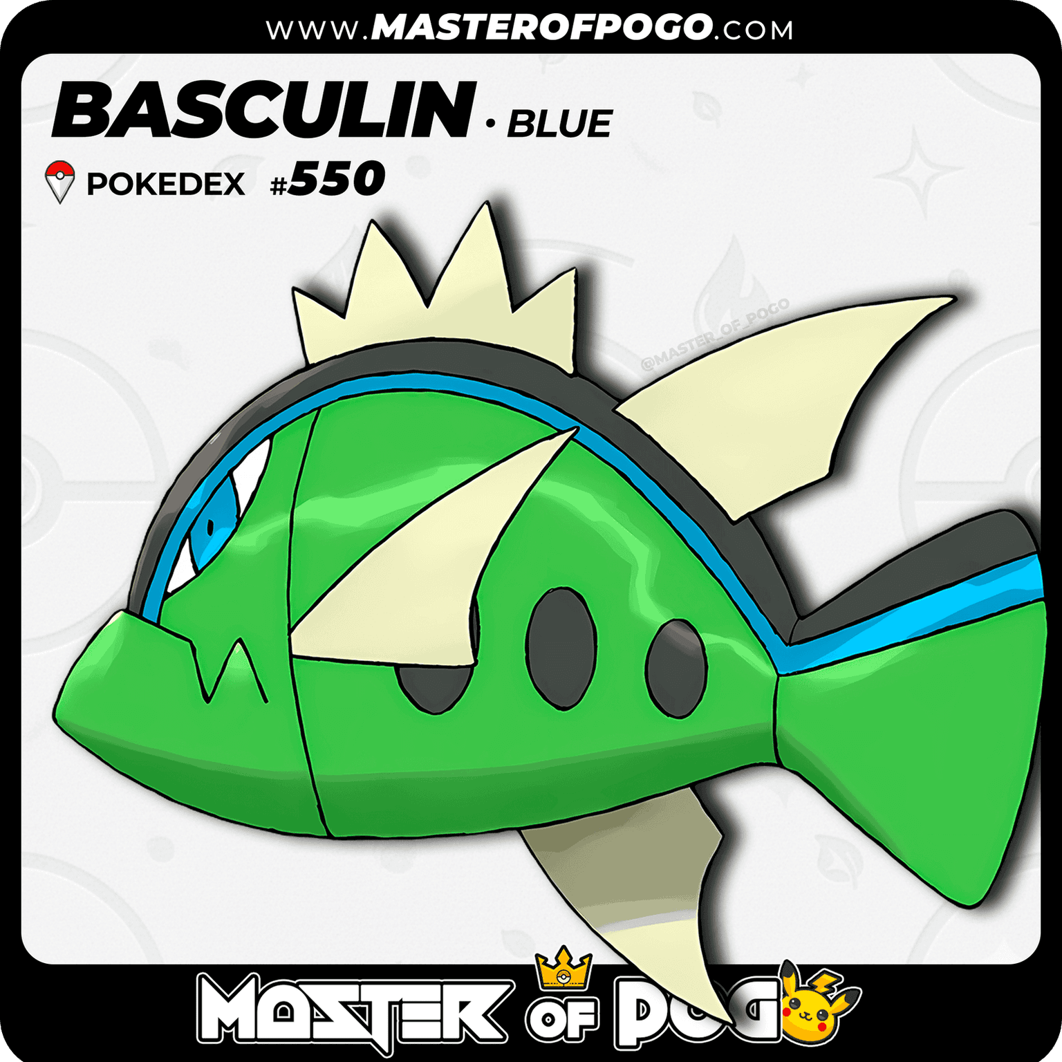 #550 - Blue-striped BASCULIN — alternate view