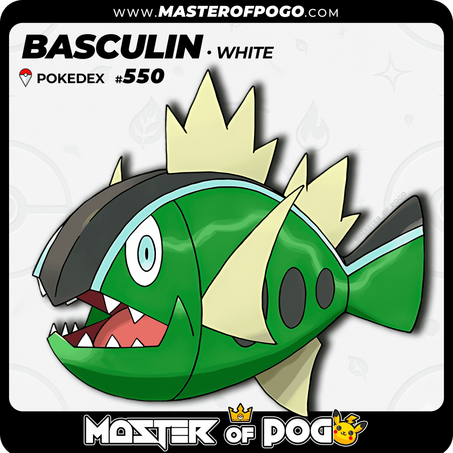 #550 - White-striped BASCULIN — alternate view