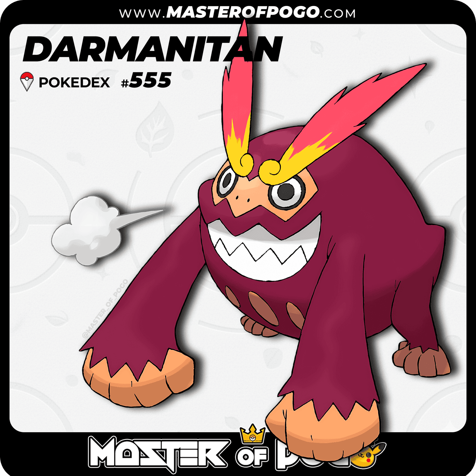 #555 - DARMANITAN — alternate view