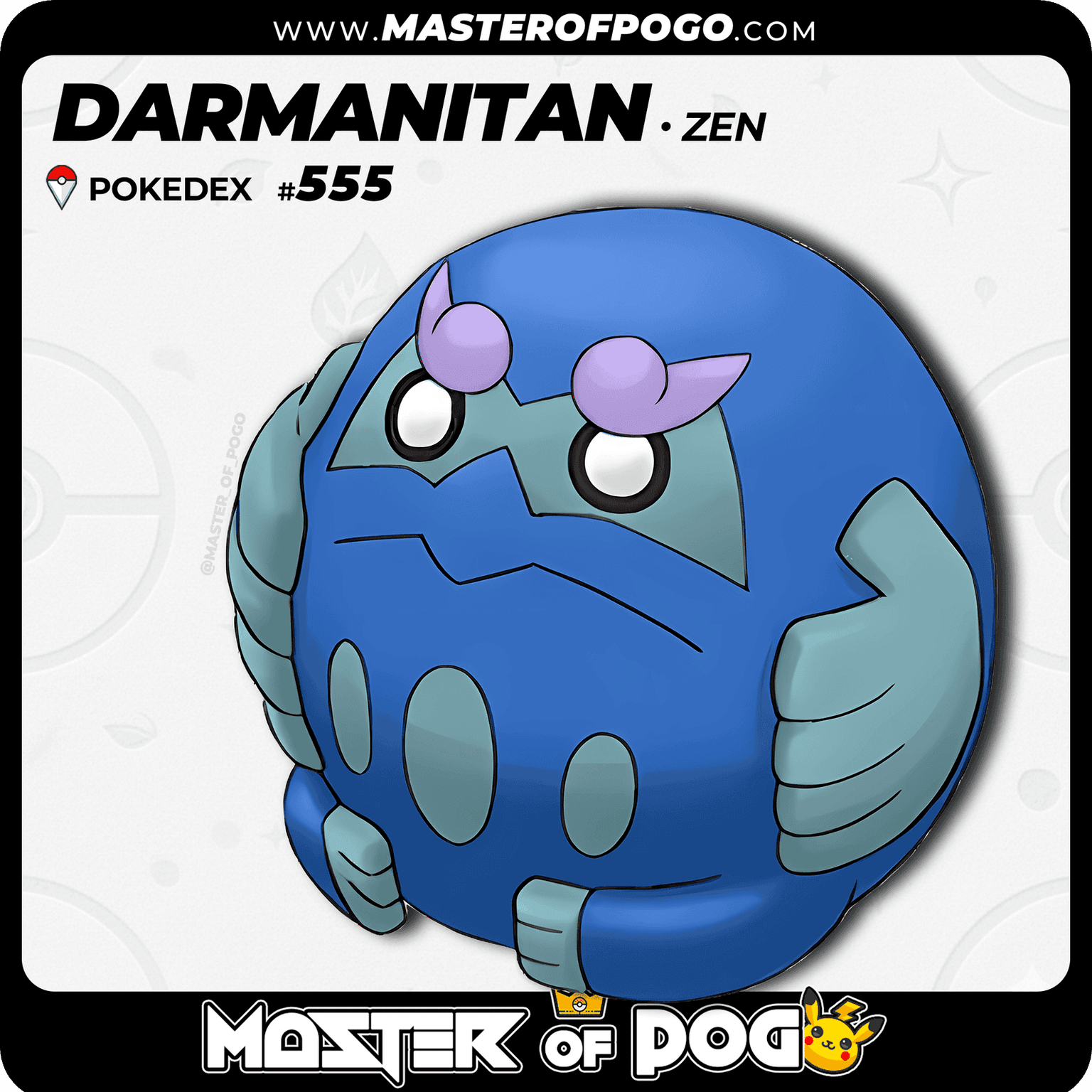#555 - Zen Mode DARMANITAN — alternate view