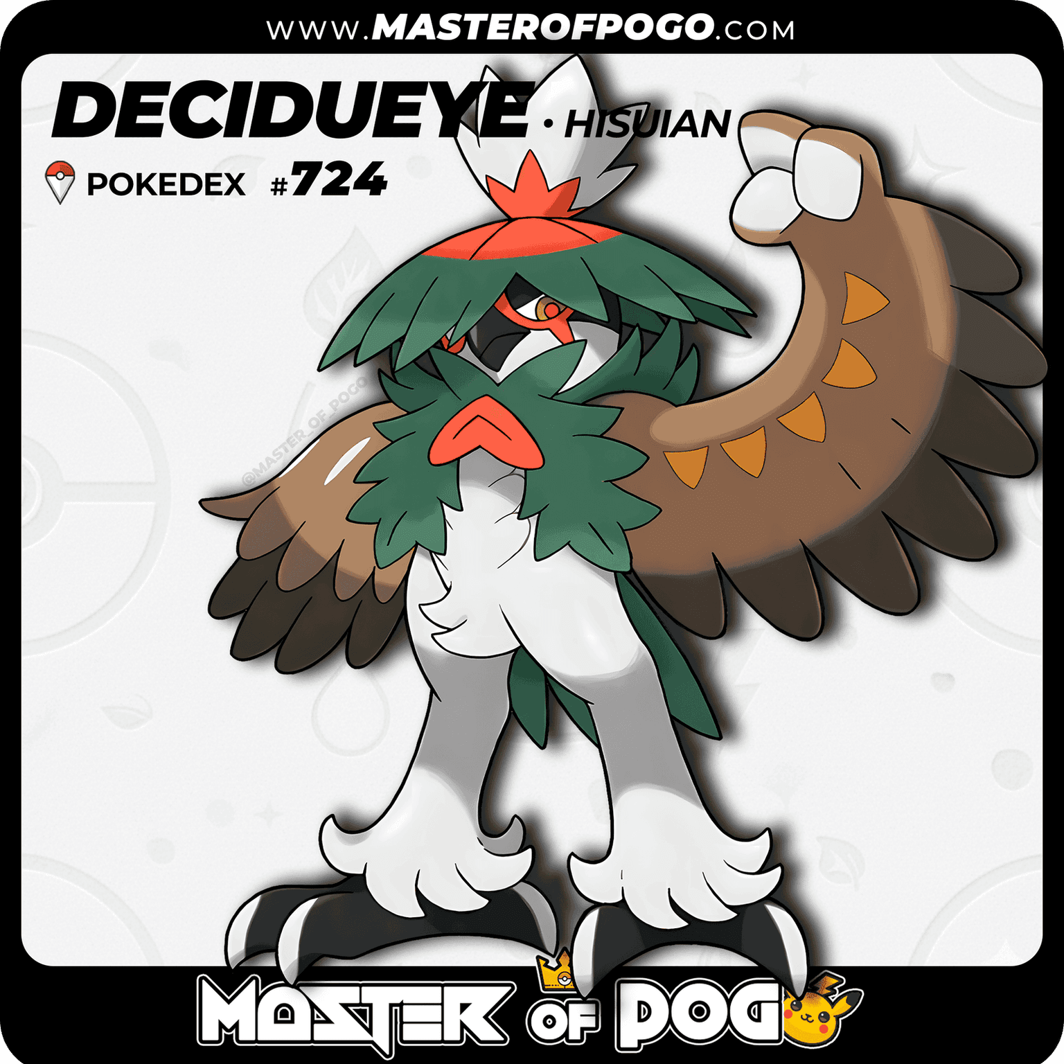 #724 - Hisuian DECIDUEYE — alternate view