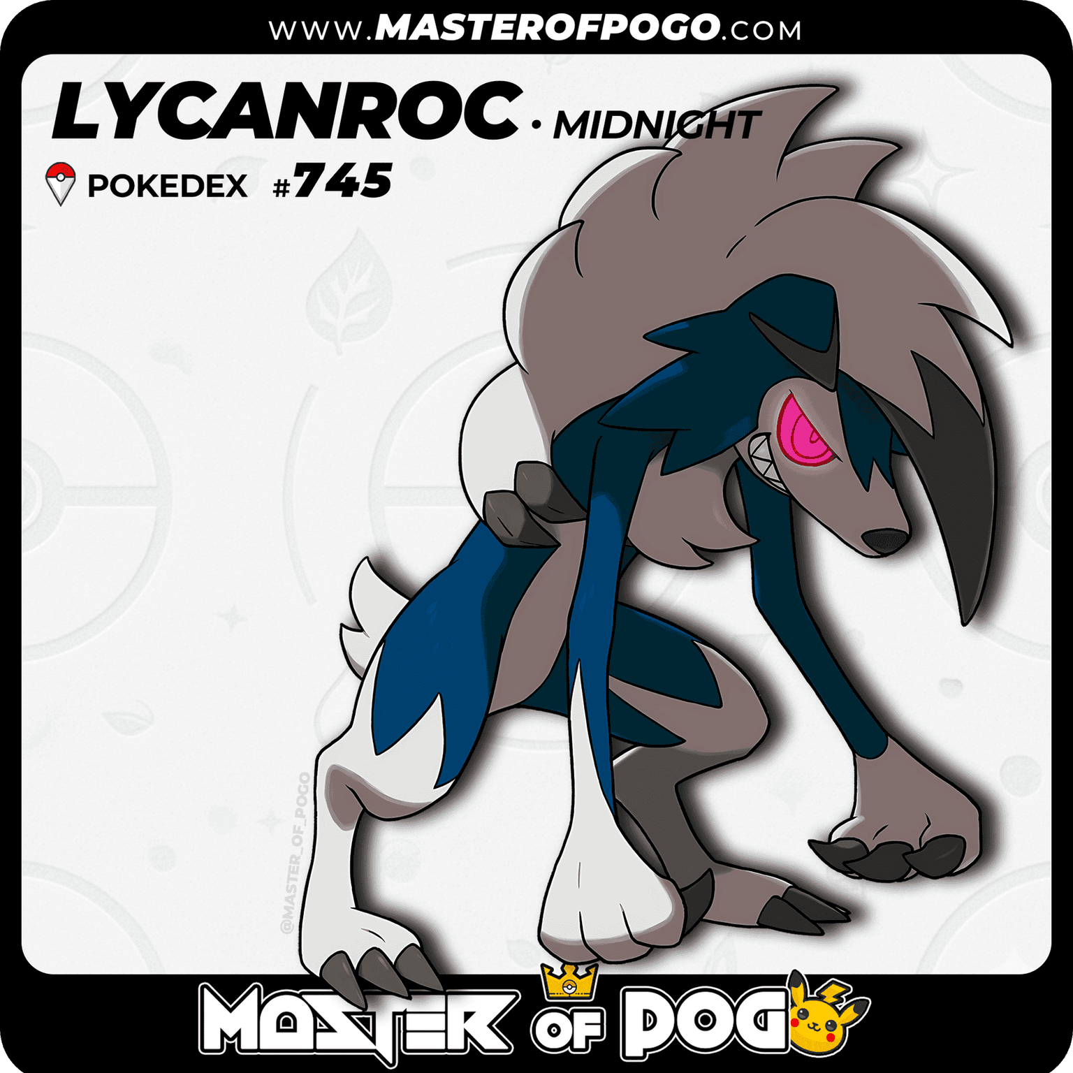#745 - Midnight LYCANROC — alternate view