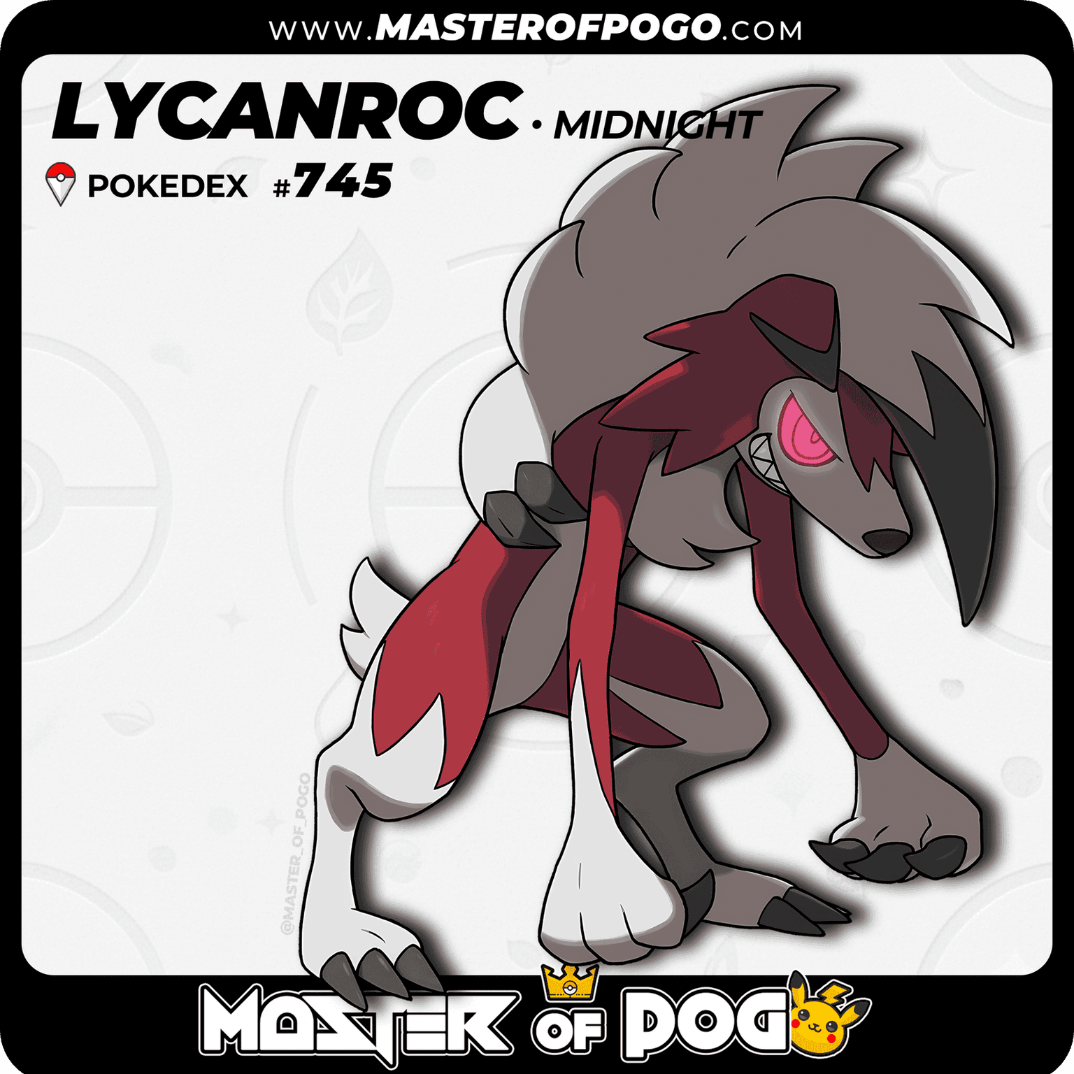 #745 - Midnight LYCANROC