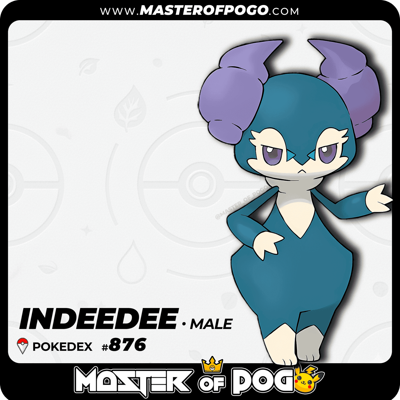 #876 - Male INDEEDEE — alternate view